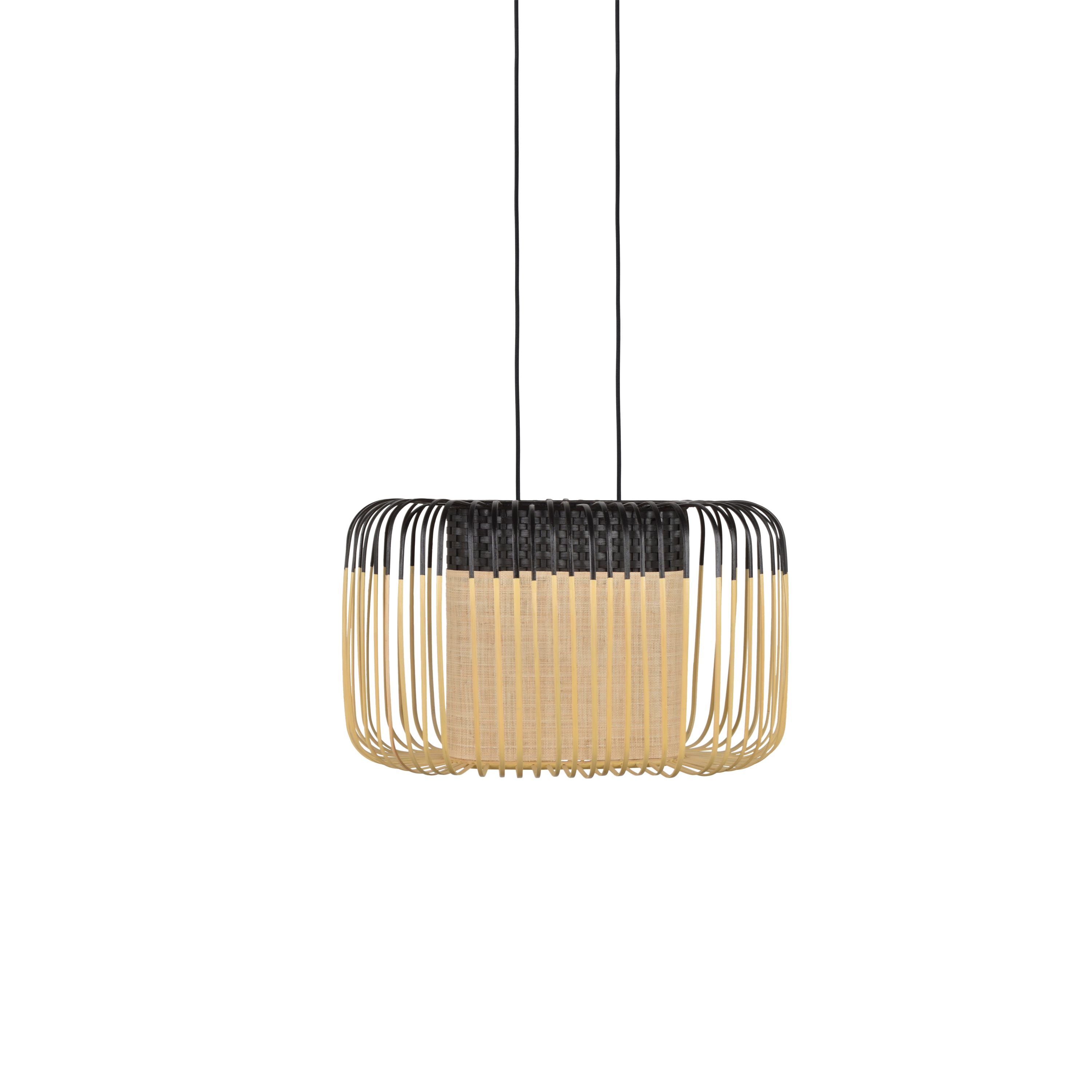 Produkt Bamboo Oval | Pendant Lamp | S Black des Herstellers Forestier anzeigen