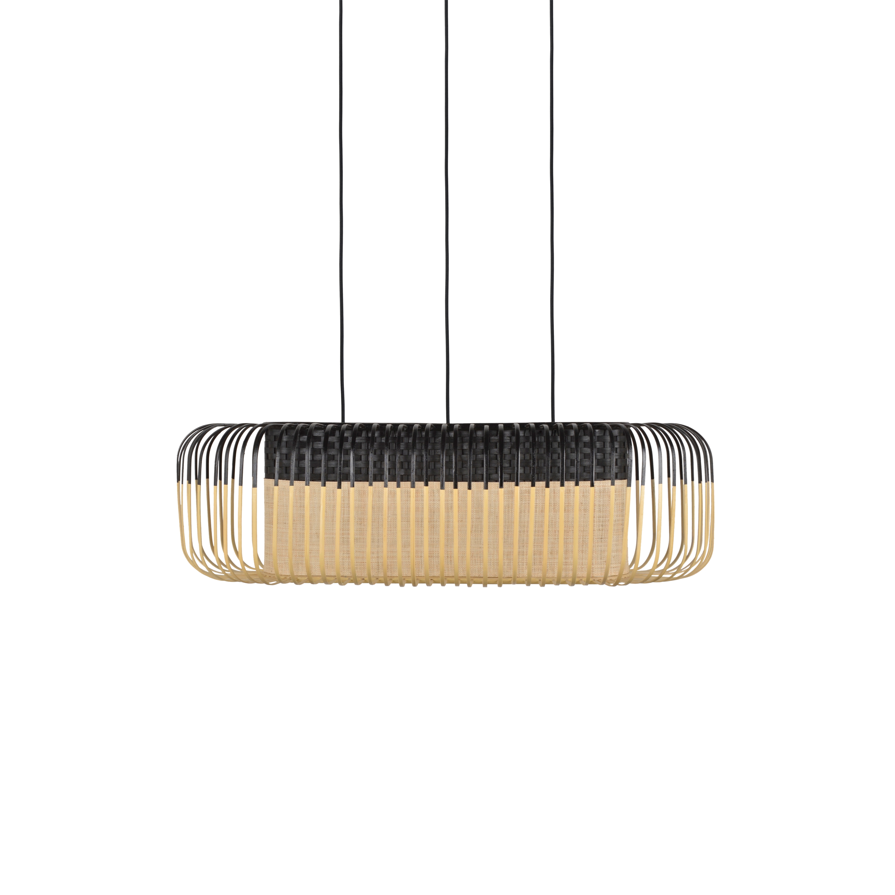 Afficher le produit Bamboo Oval | Suspension | M Noir du fabricant Forestier