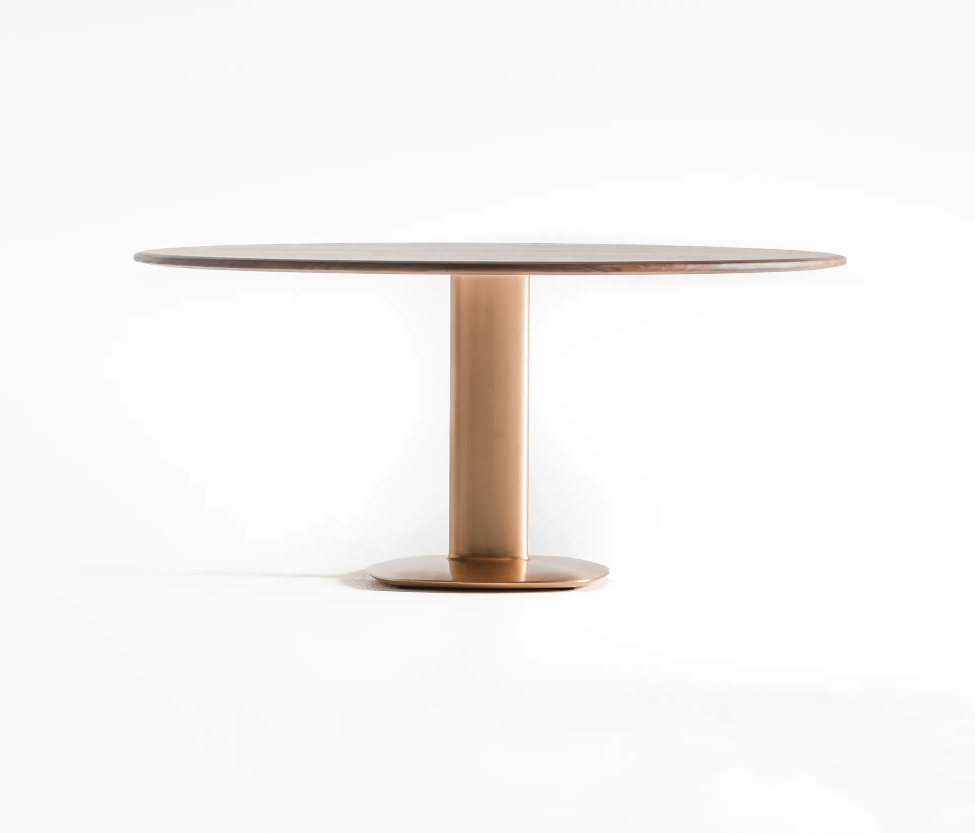 Time & Style - The bronze oval pillar table