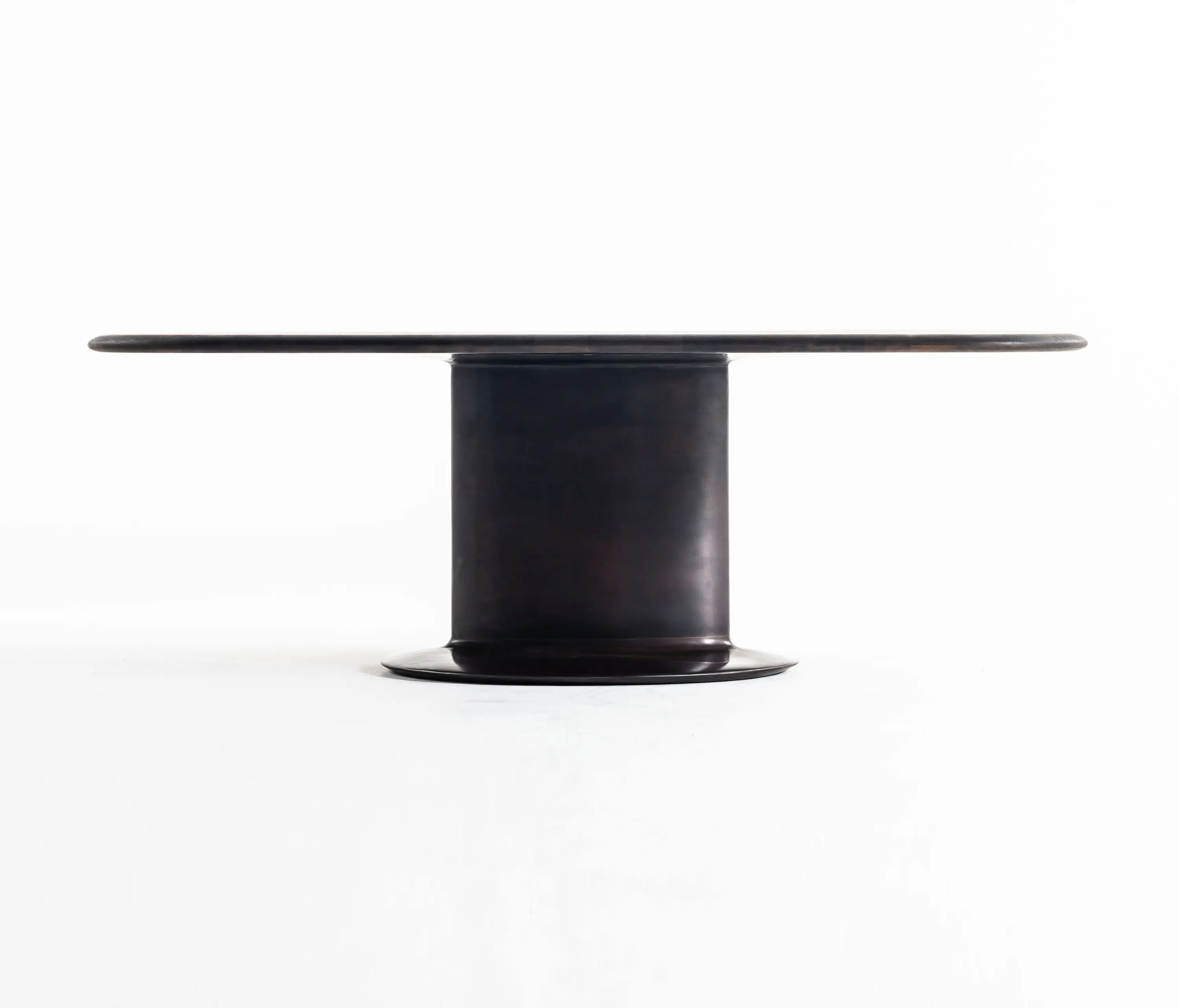 Time & Style - Elliptical cylinder casting bronze table