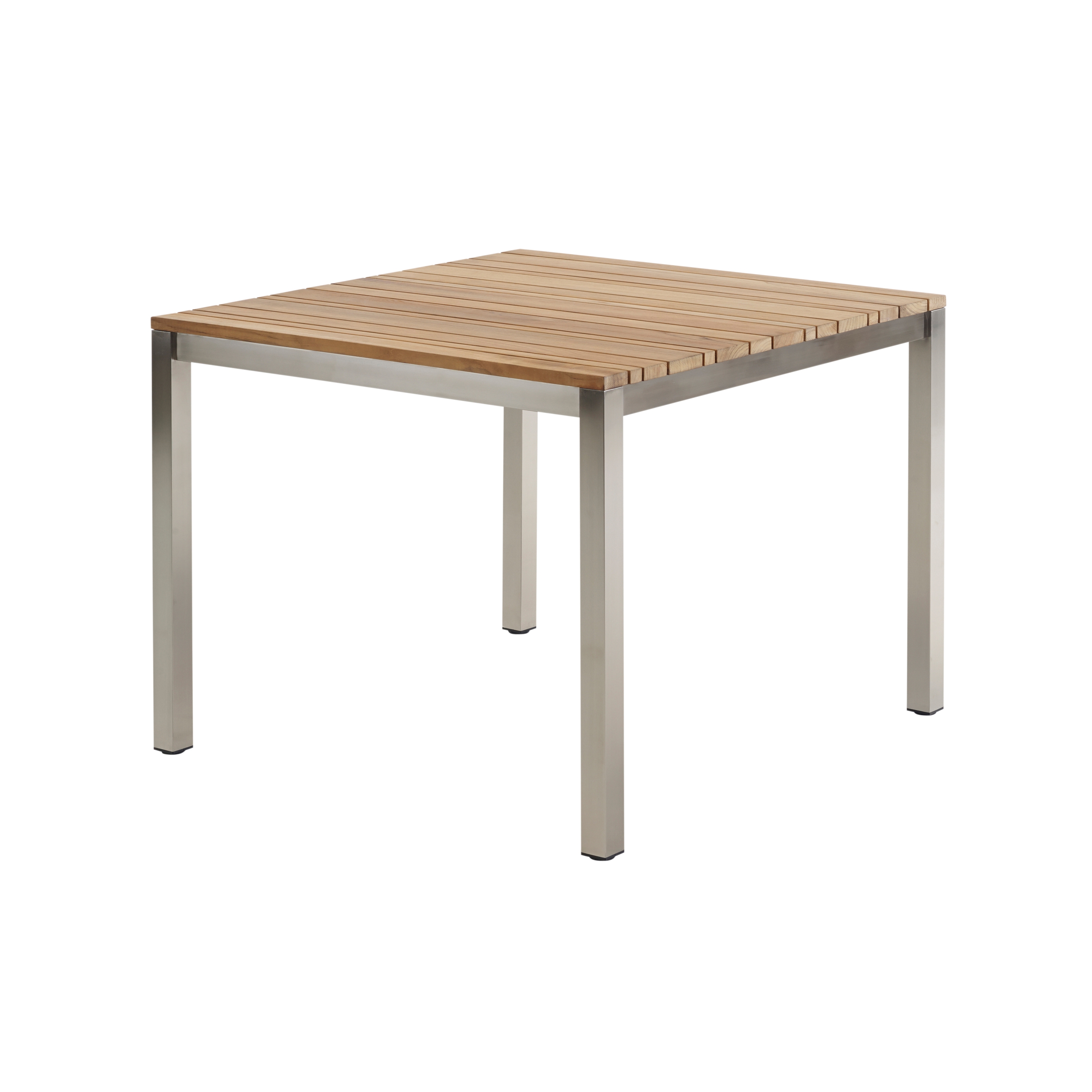 Vertoon produk Classic Stainless Steel Teak Dining Table van vervaardiger solpuri