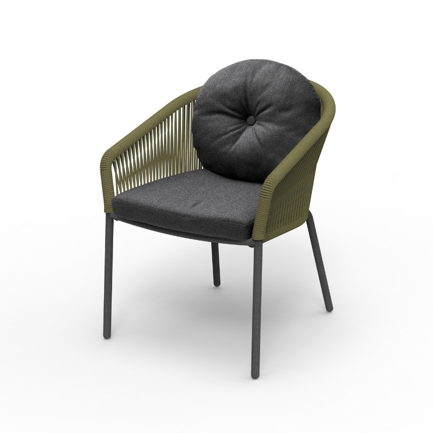 Loop Poltrona impilabile Olive