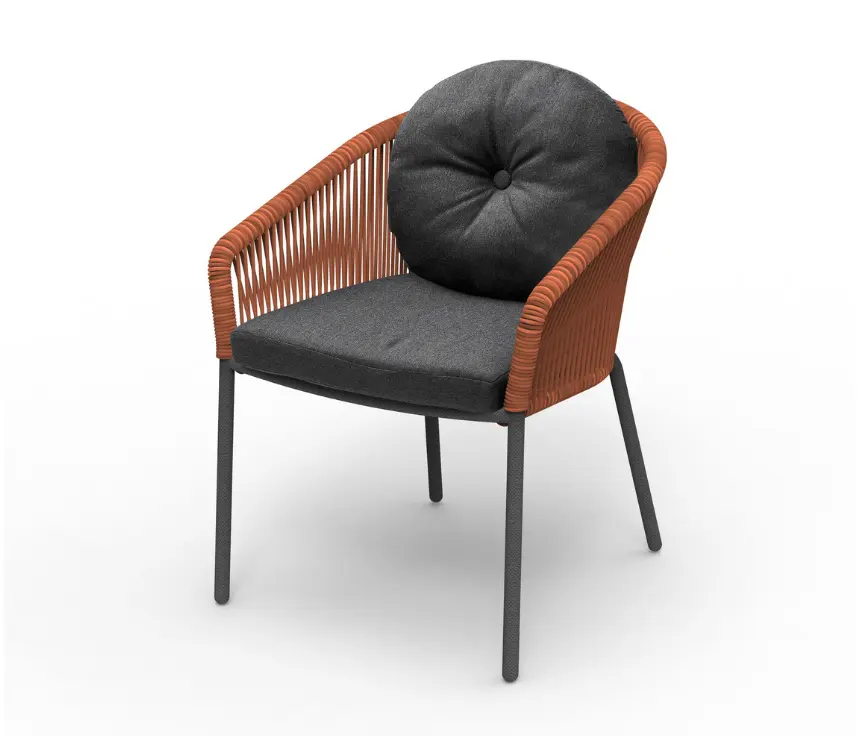 solpuri - Loop Poltrona impilabile Terracotta