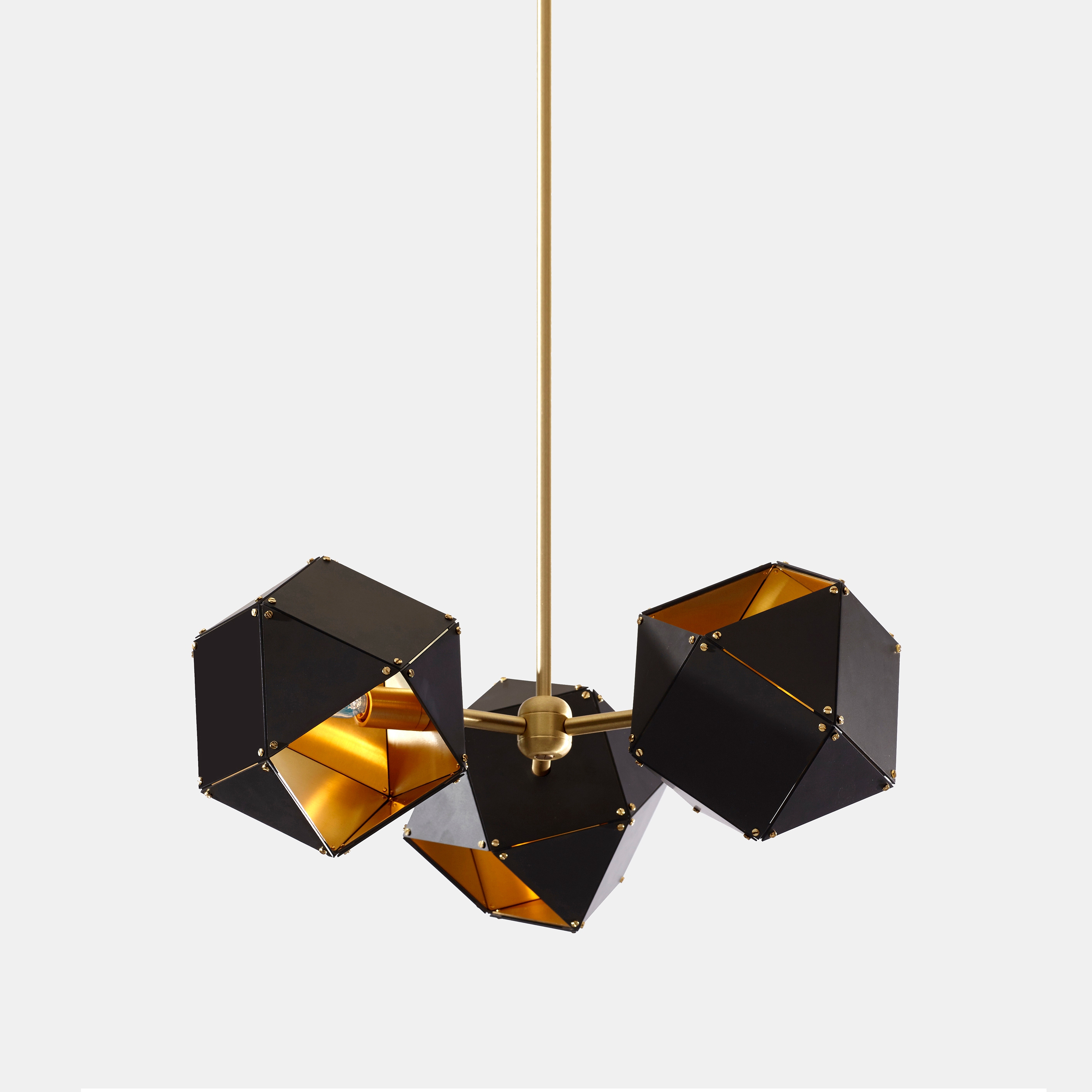 Mostra il prodotto Welles Steel 3-Spoke Pendant del produttore Gabriel Scott
