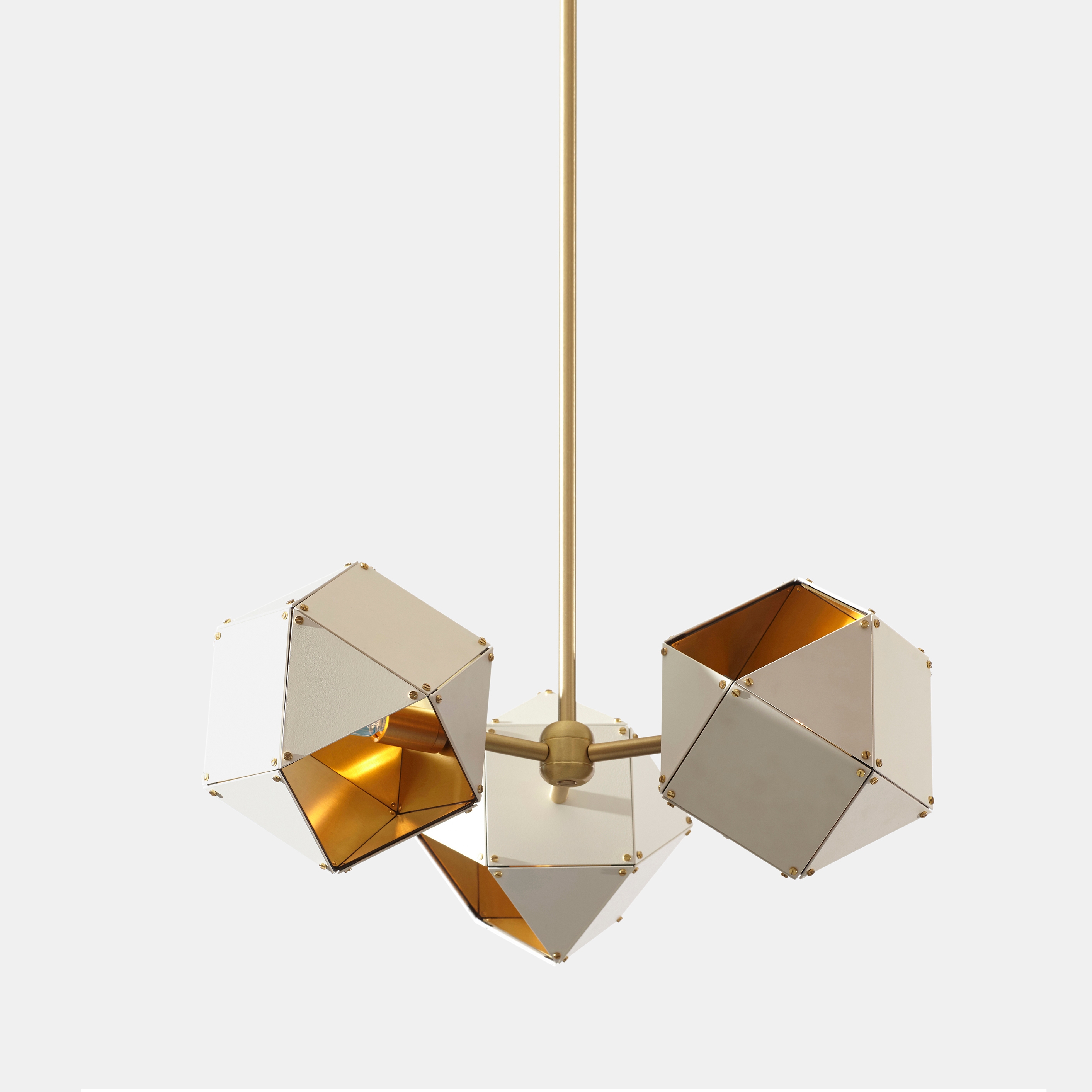 Welles Steel 3-Spoke Pendant