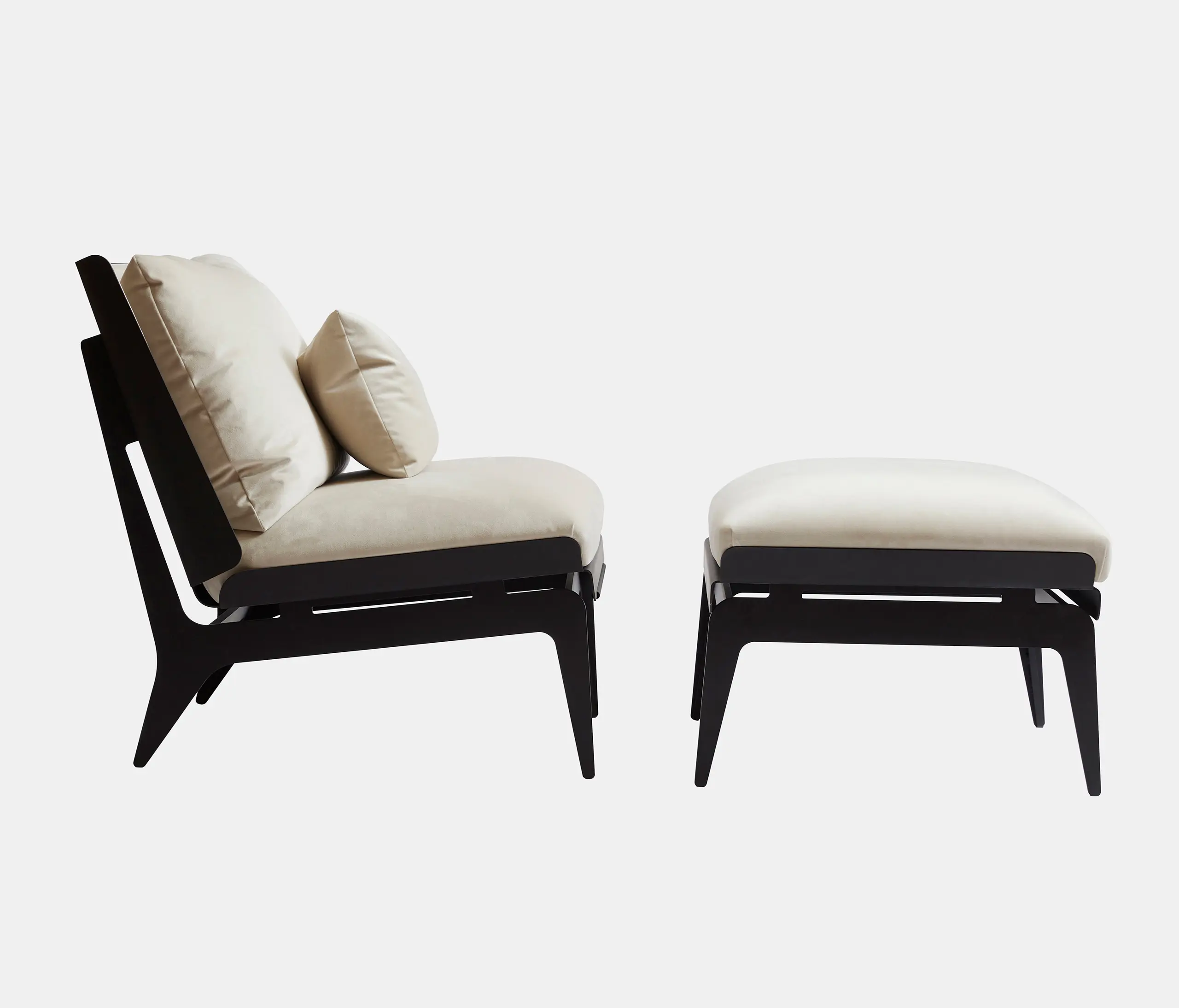 Gabriel Scott - Boudoir Chair & Ottoman
