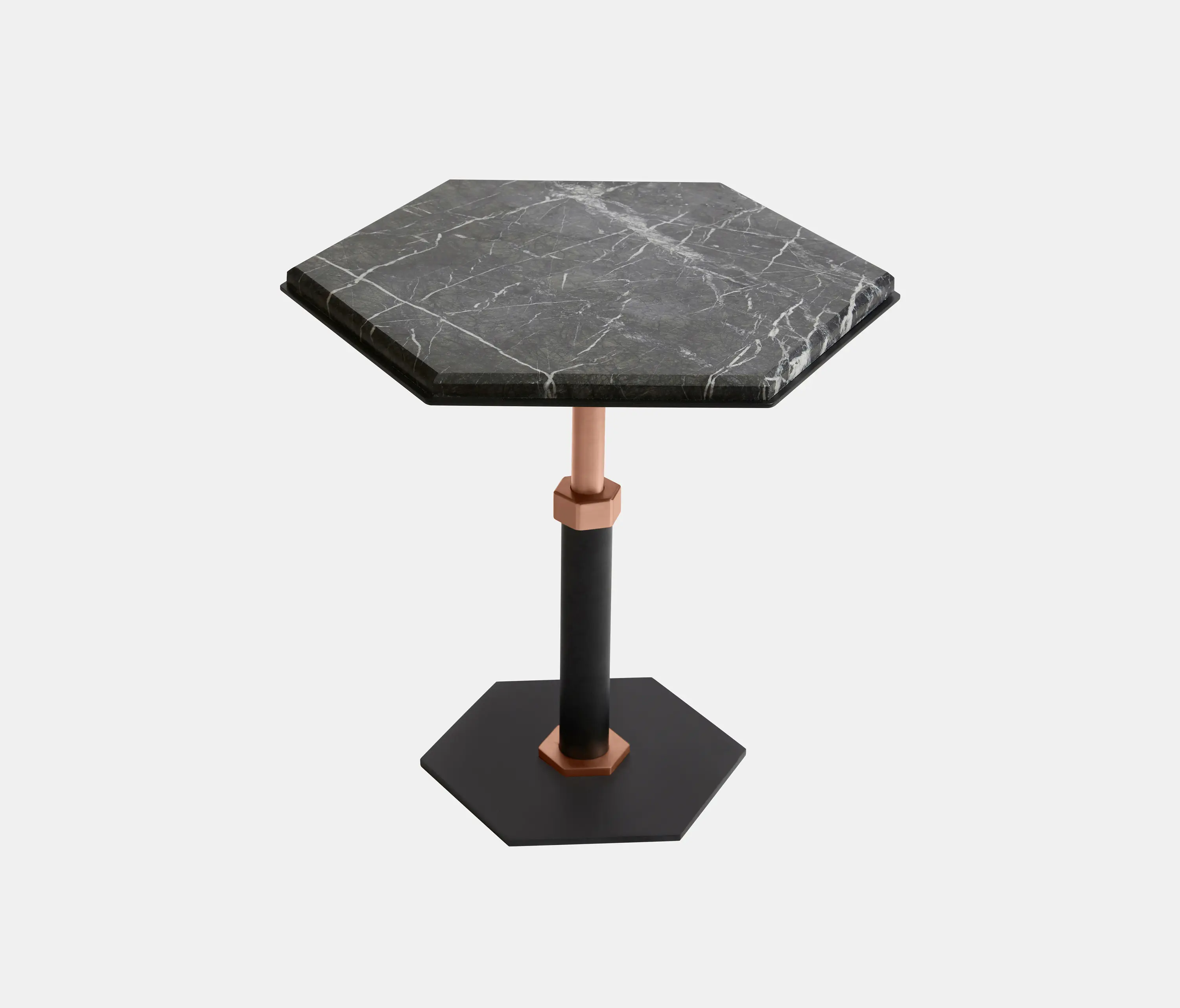 Gabriel Scott - Pedestal Hexagon Side Table