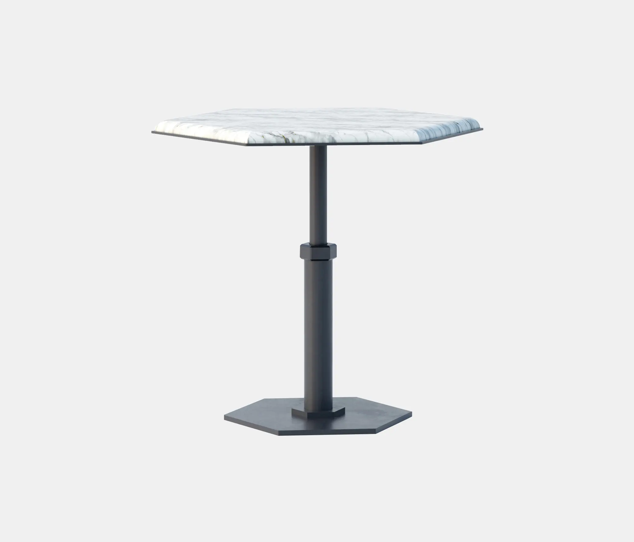 Gabriel Scott - Pedestal Hexagon Side Table