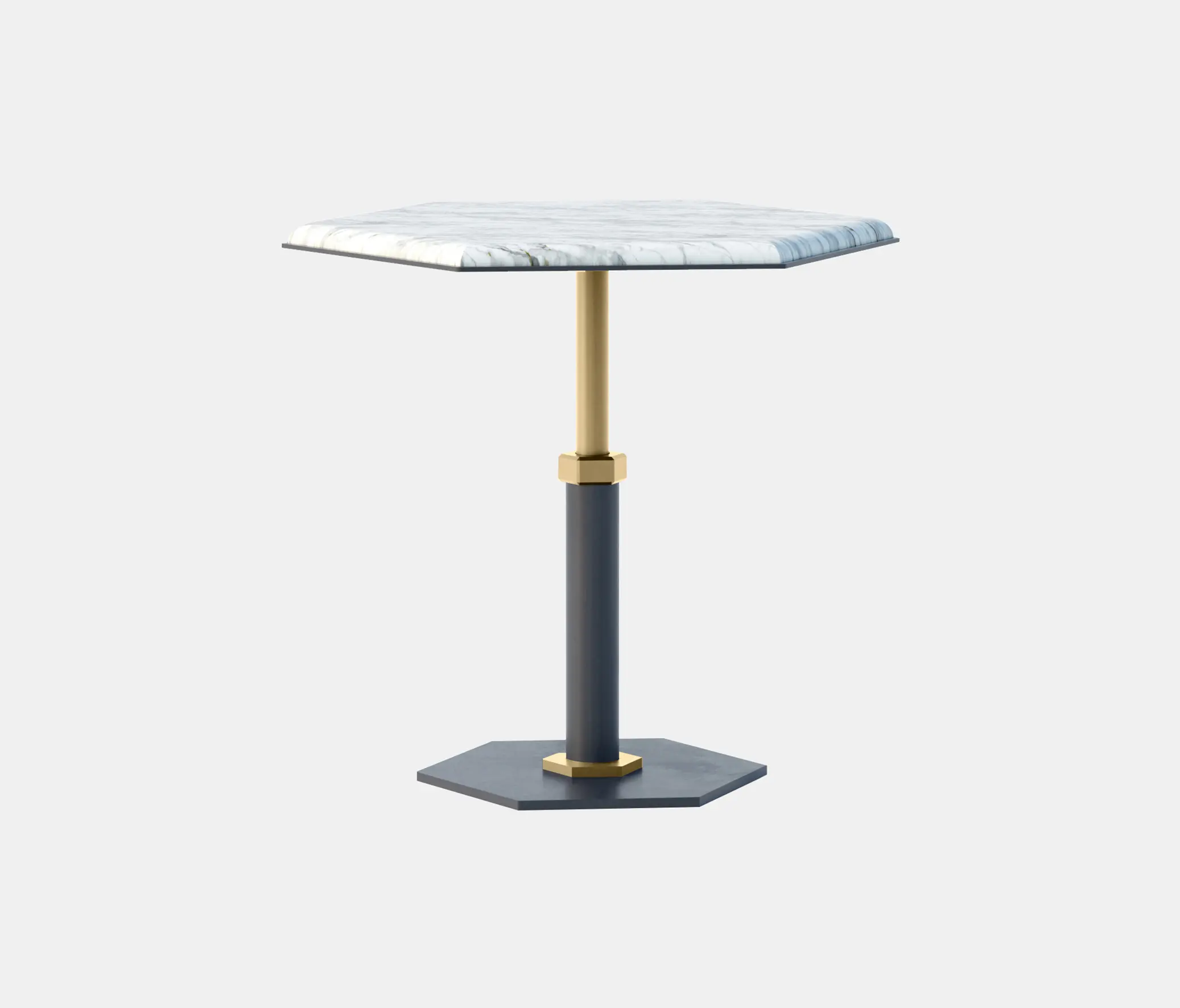 Gabriel Scott - Pedestal Hexagon Side Table