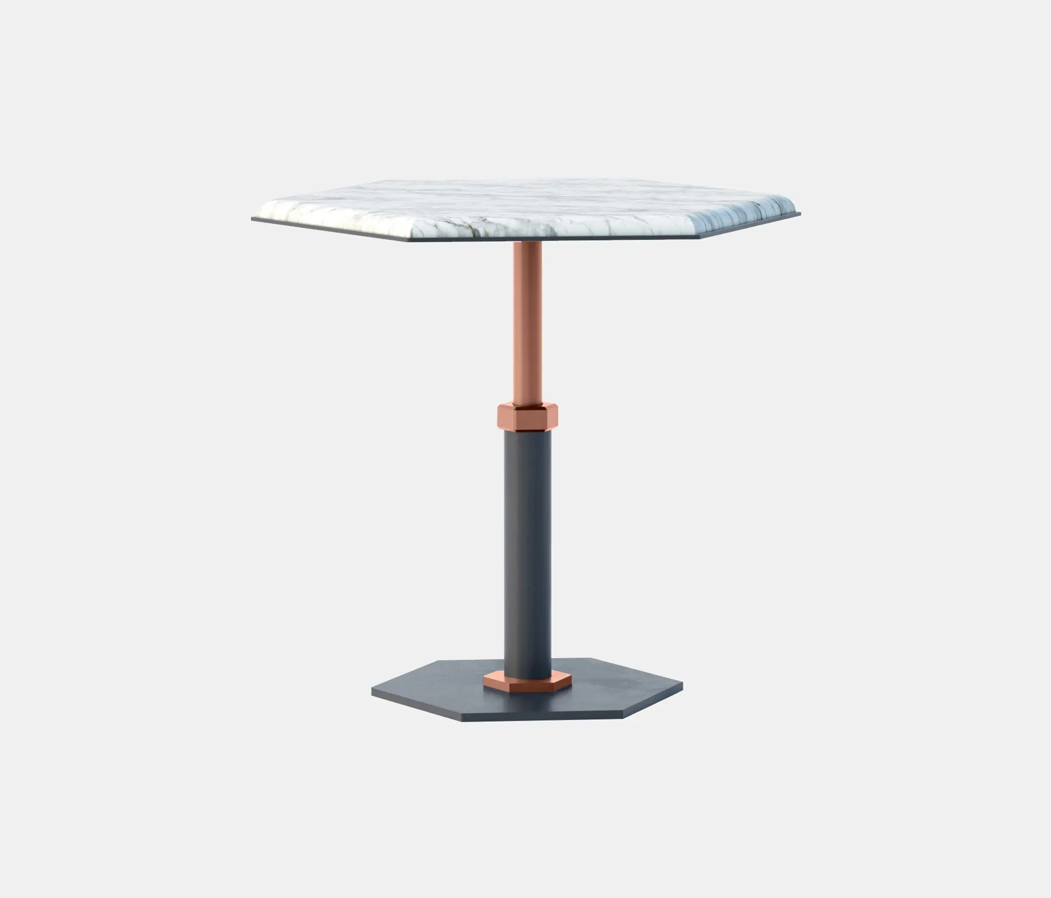 Gabriel Scott - Pedestal Hexagon Side Table