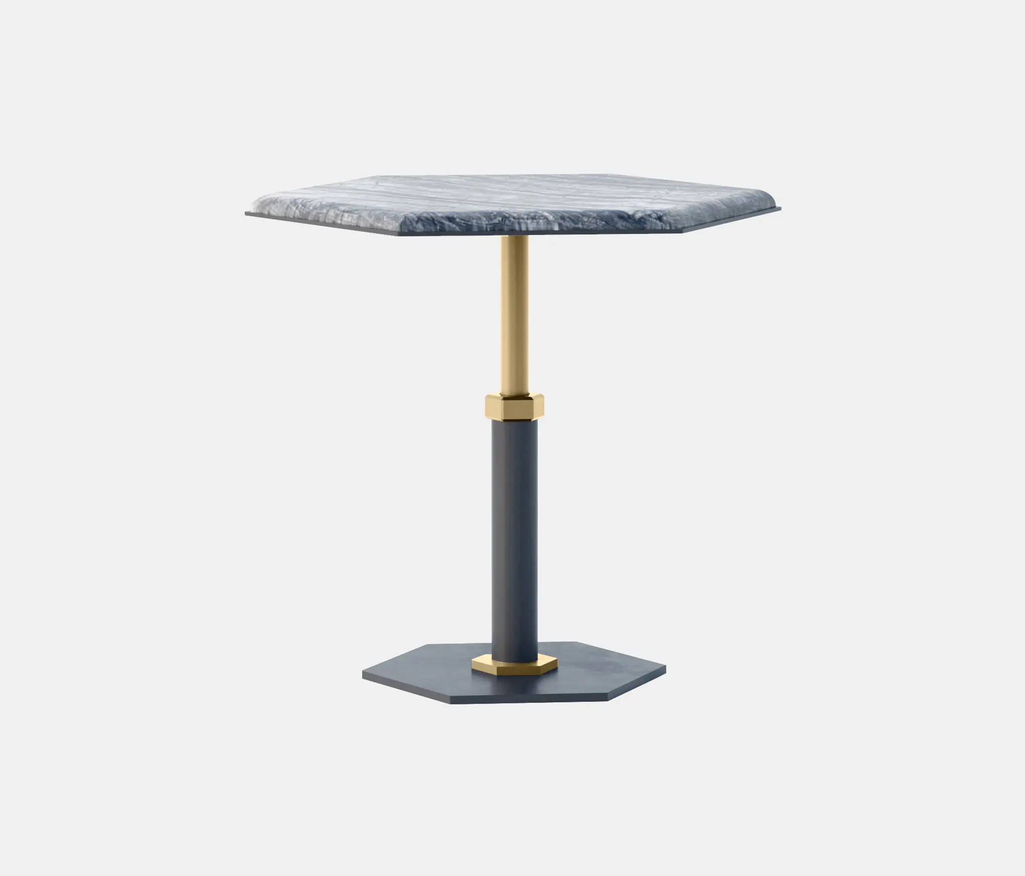 Gabriel Scott - Pedestal Hexagon Side Table