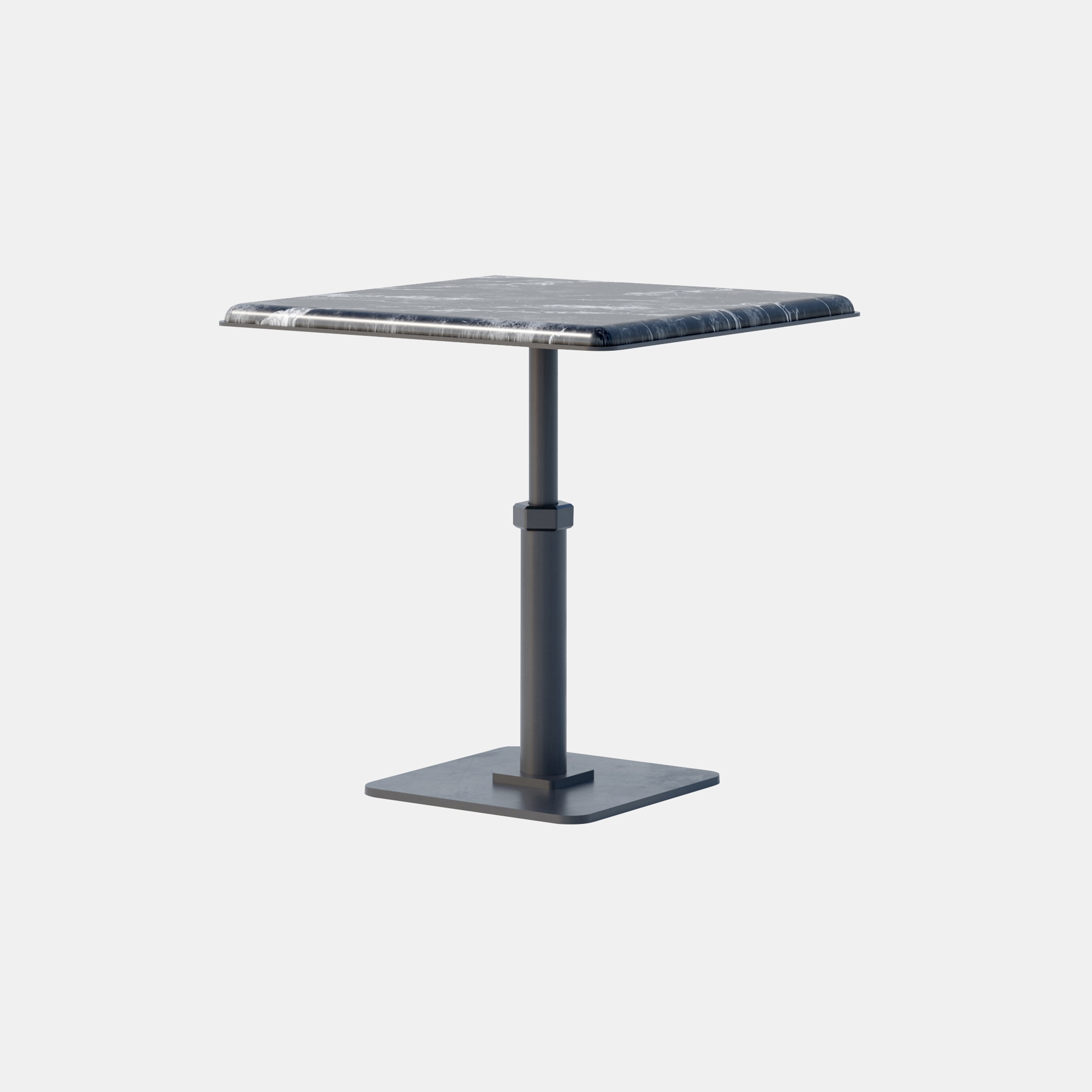 Pedestal Square Side Table