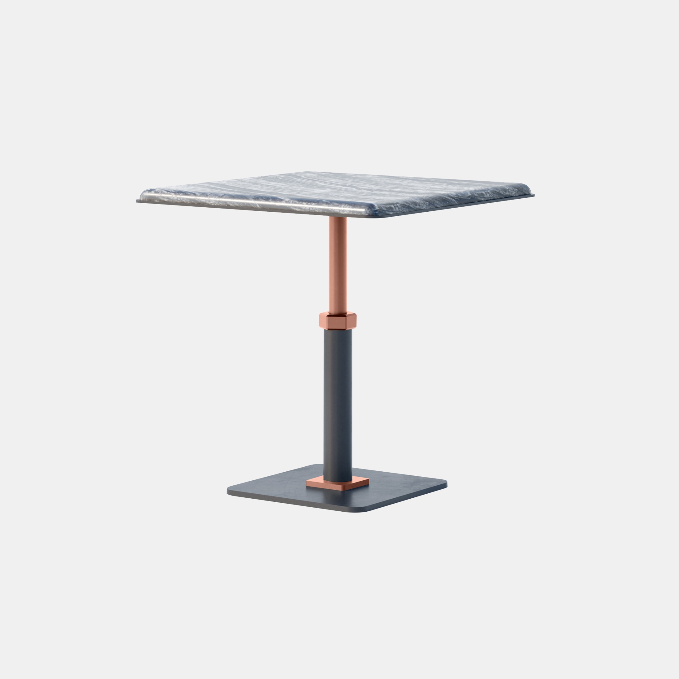 Pedestal Square Side Table