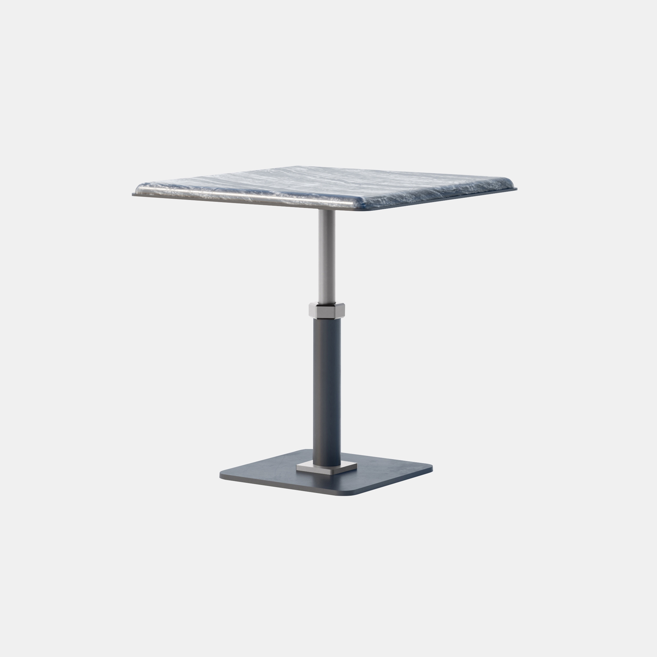 Pedestal Square Side Table