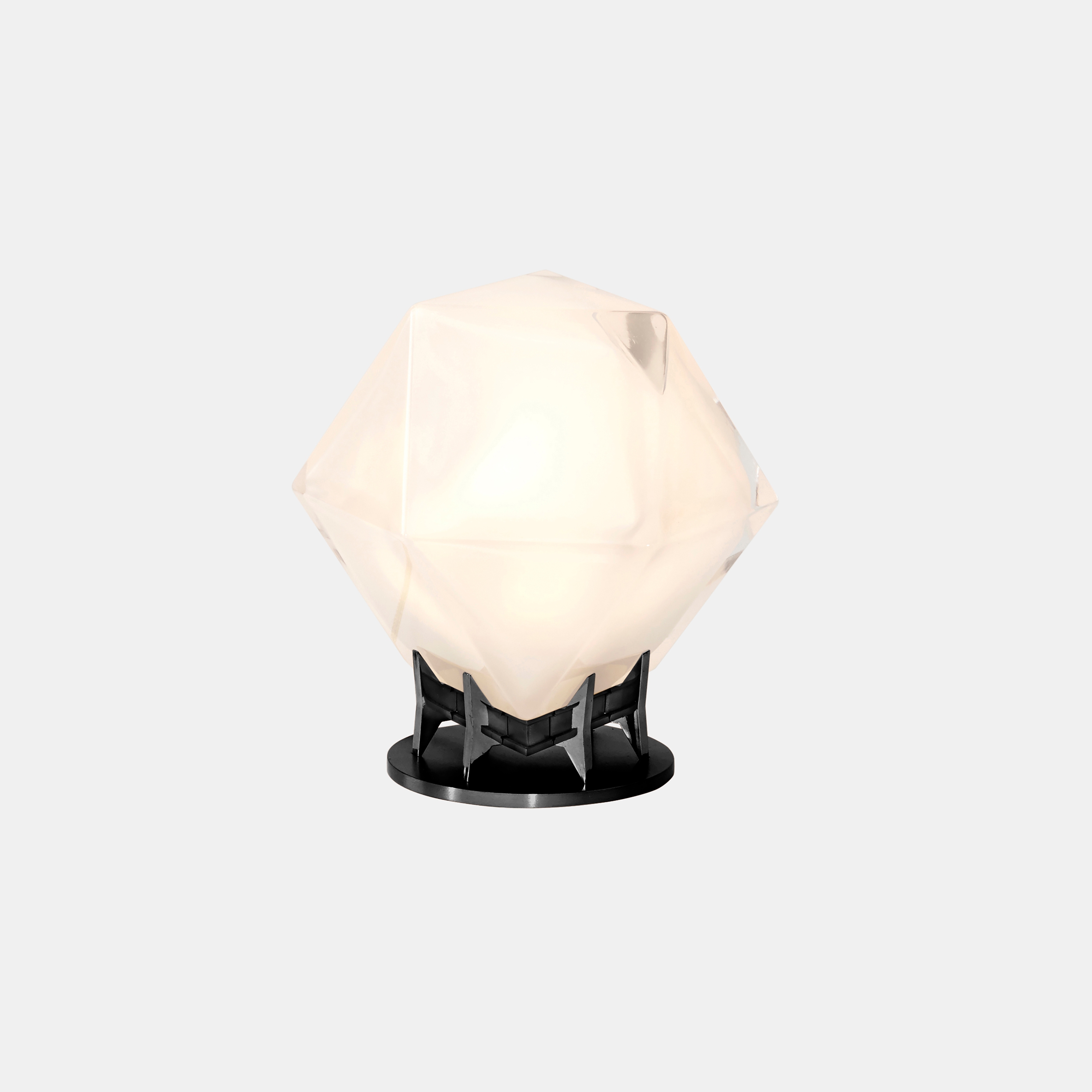 Welles Double-Blown Glass Desk Lamp