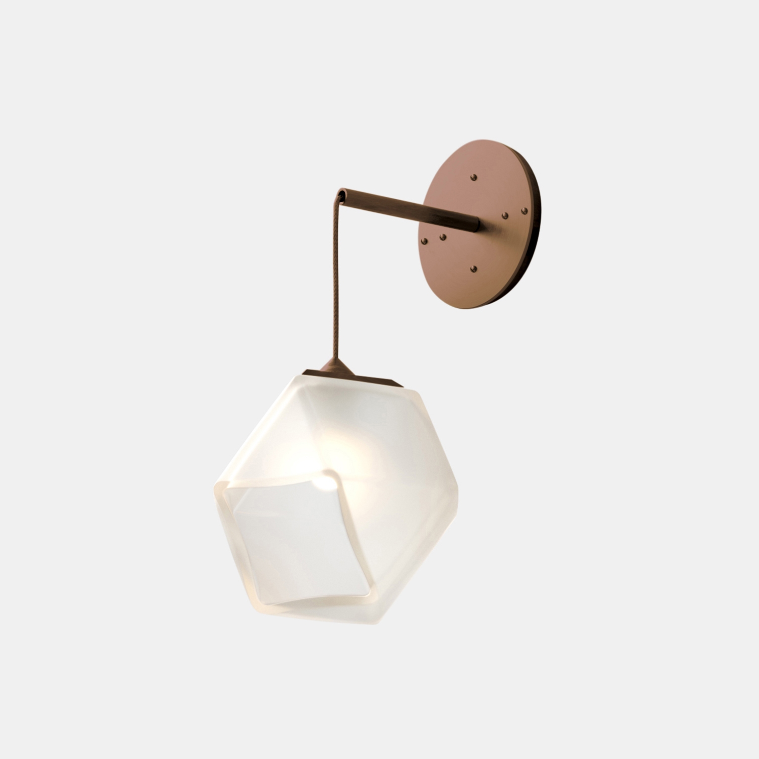 Welles Double-blown Glass Hanging Sconce