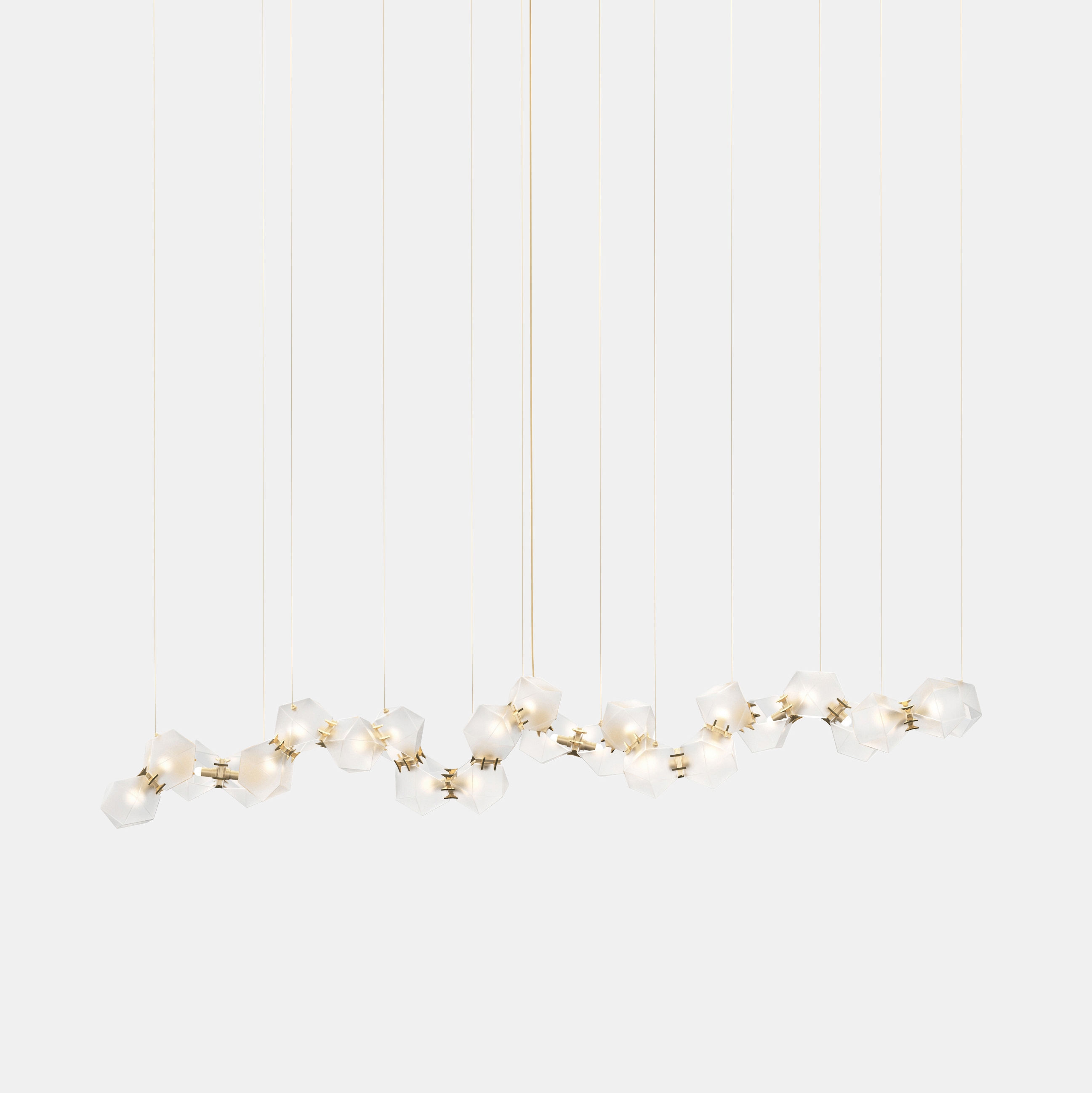 Mostrar el producto Welles Glass Long Chandelier 24 del fabricante Gabriel Scott
