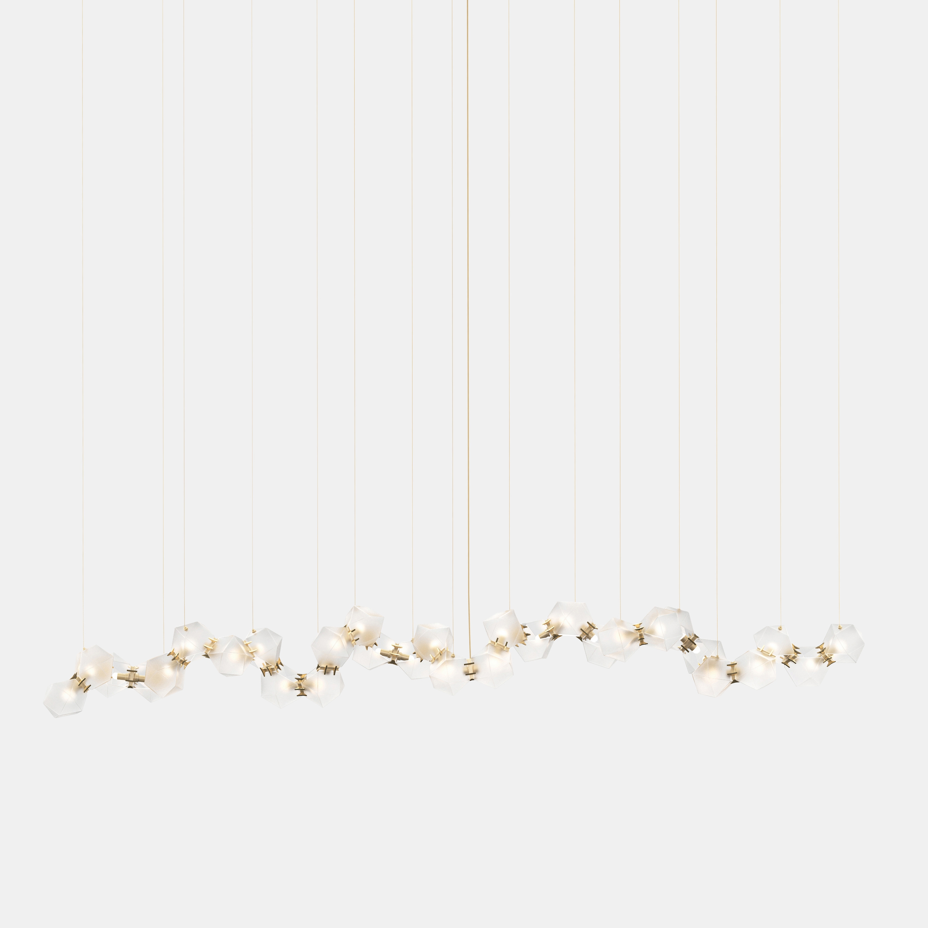 Mostrar el producto Welles Glass Long Chandelier 30 del fabricante Gabriel Scott
