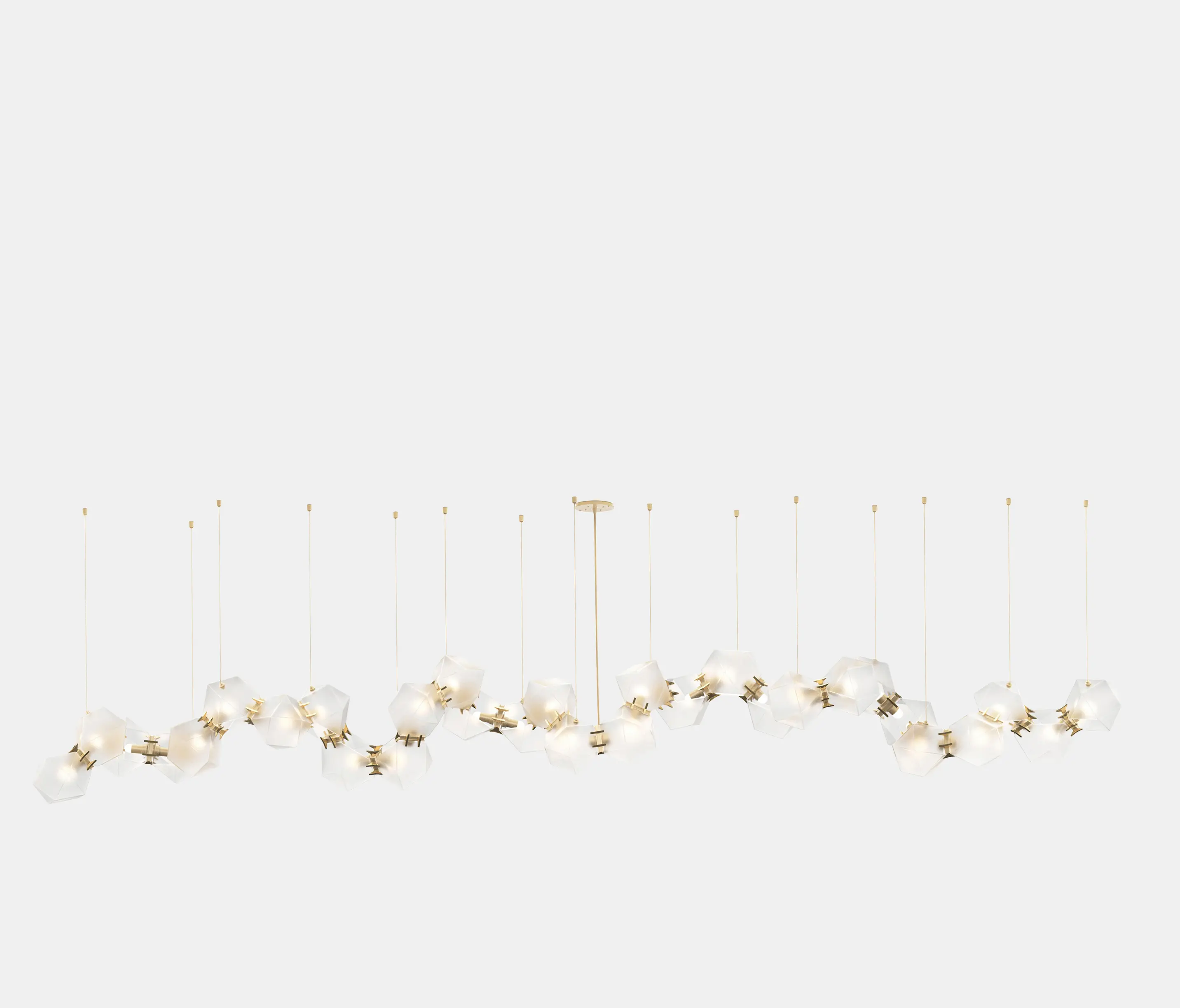 Gabriel Scott - Welles Glass Long Chandelier 30