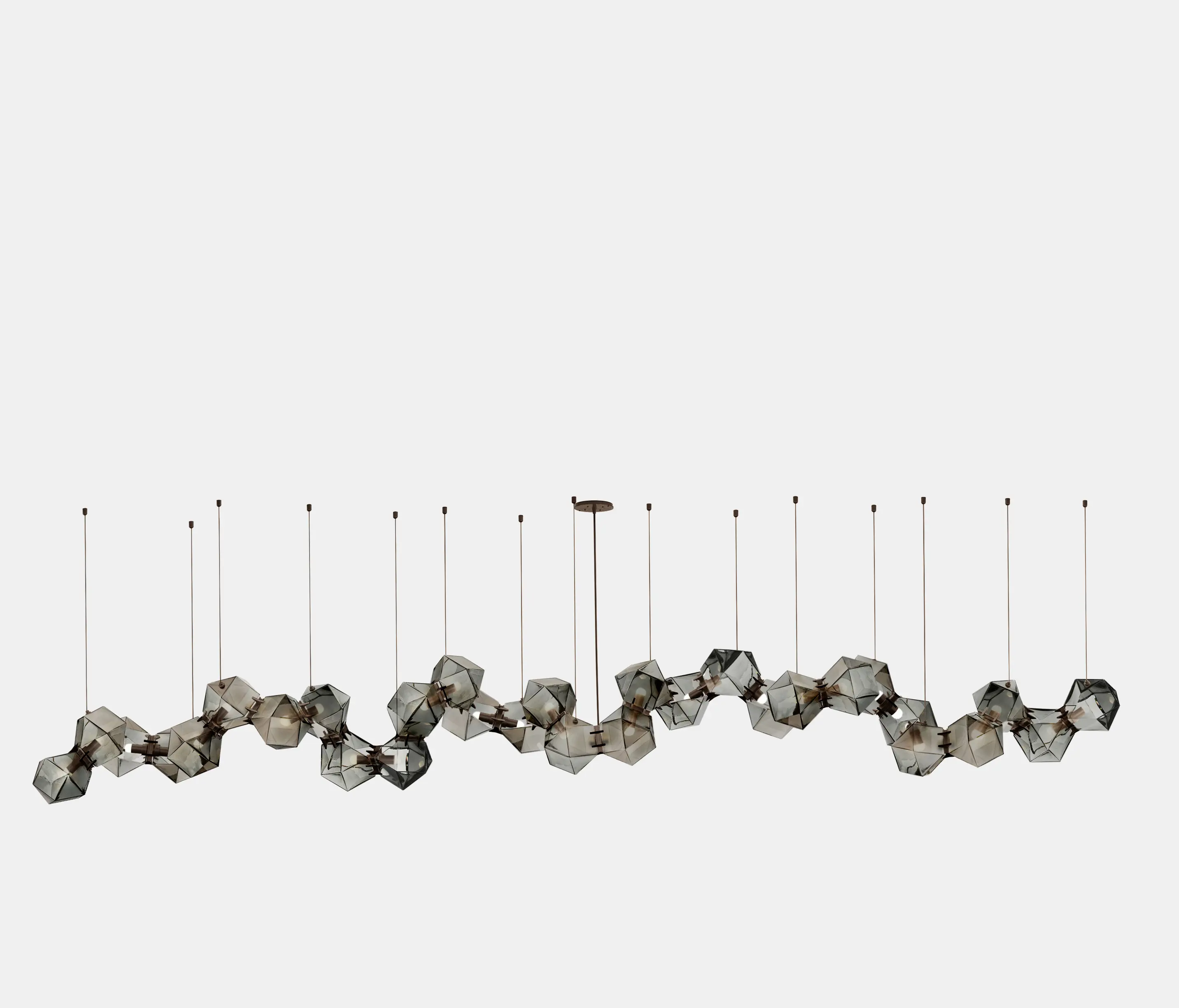 Gabriel Scott - Welles Glass Long Chandelier 30