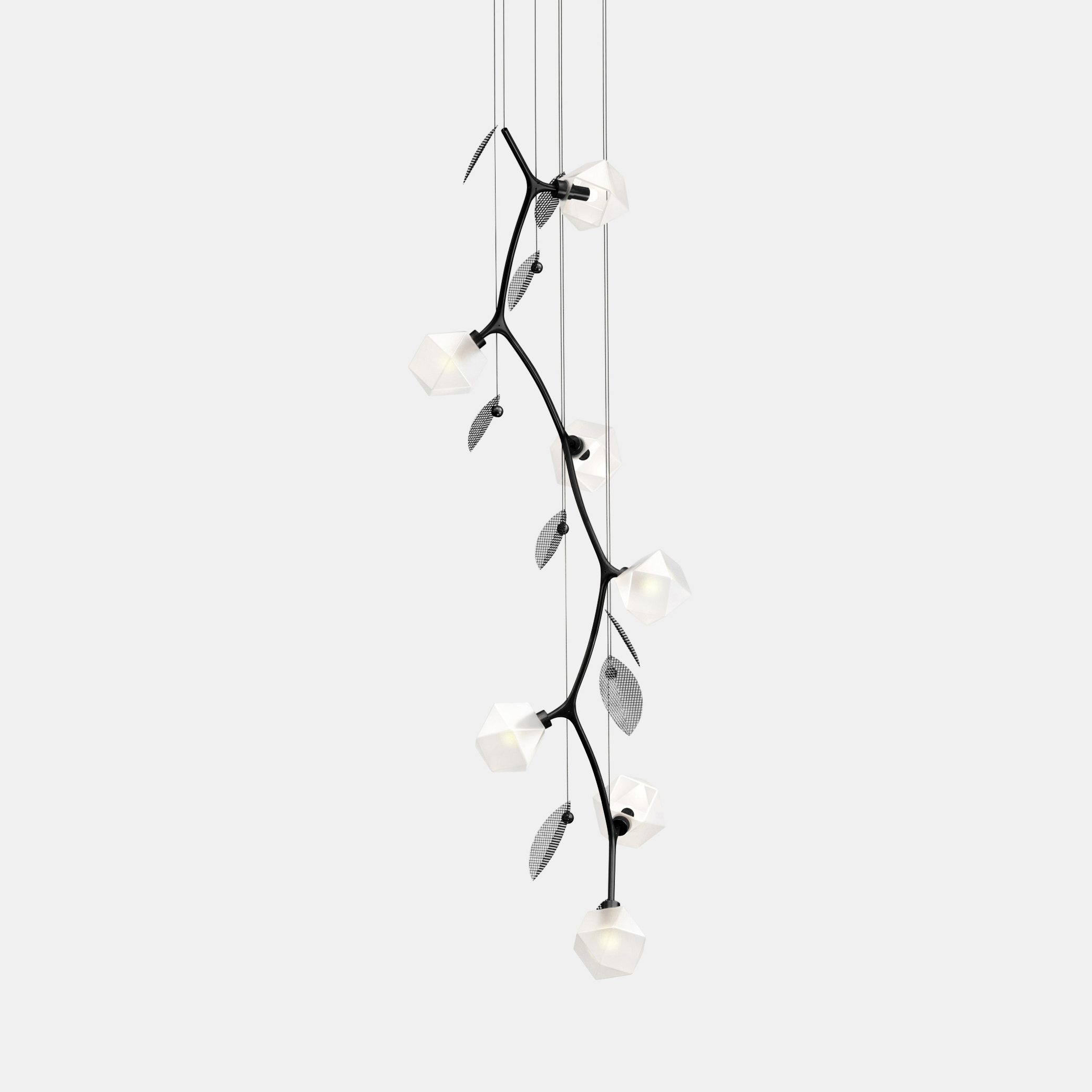 Welles Vertical Chandelier 7 by Michelle Gerson