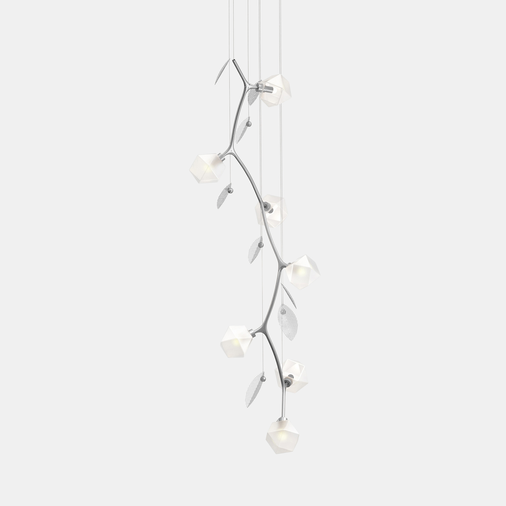 Welles Vertical Chandelier 7 by Michelle Gerson