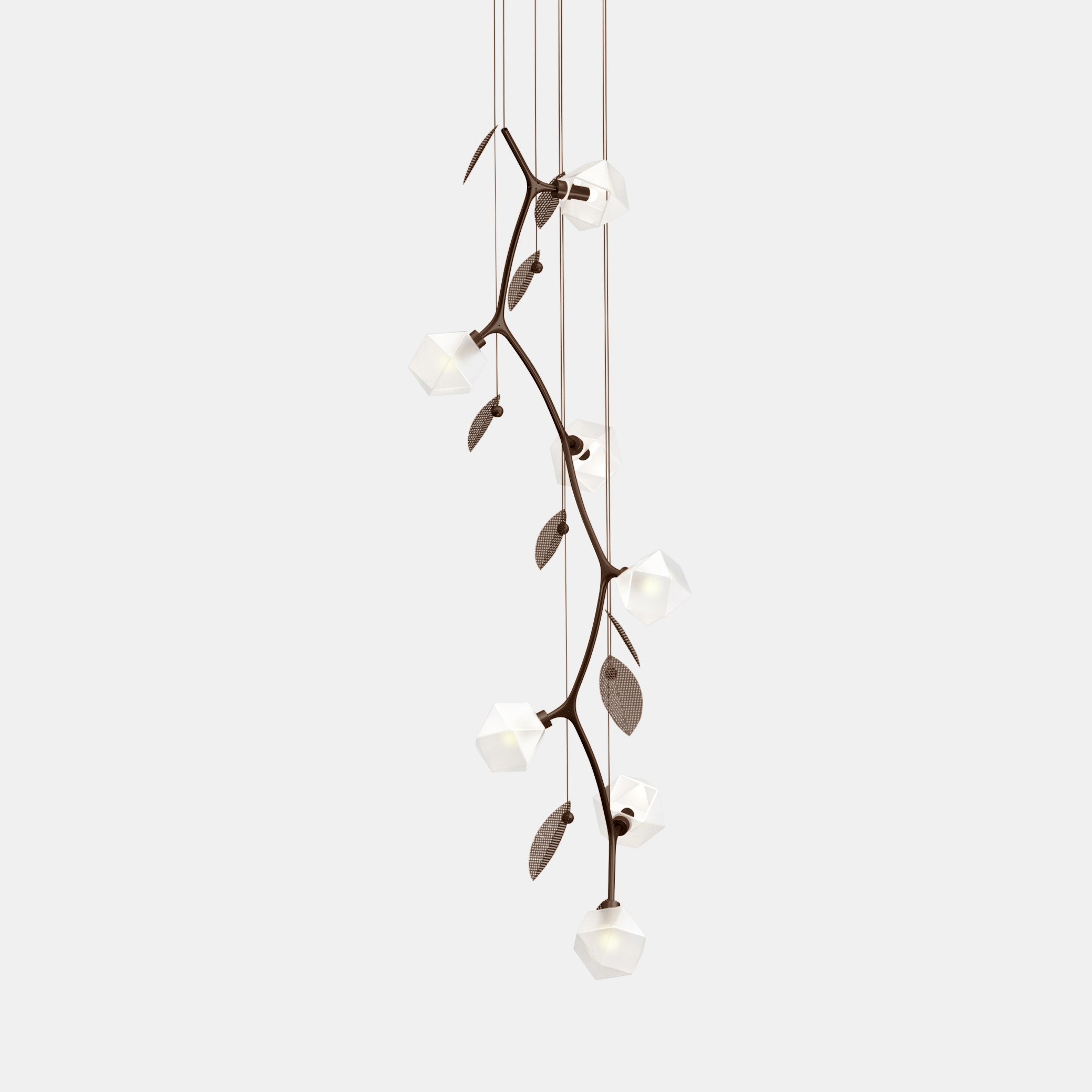 Welles Vertical Chandelier 7 by Michelle Gerson