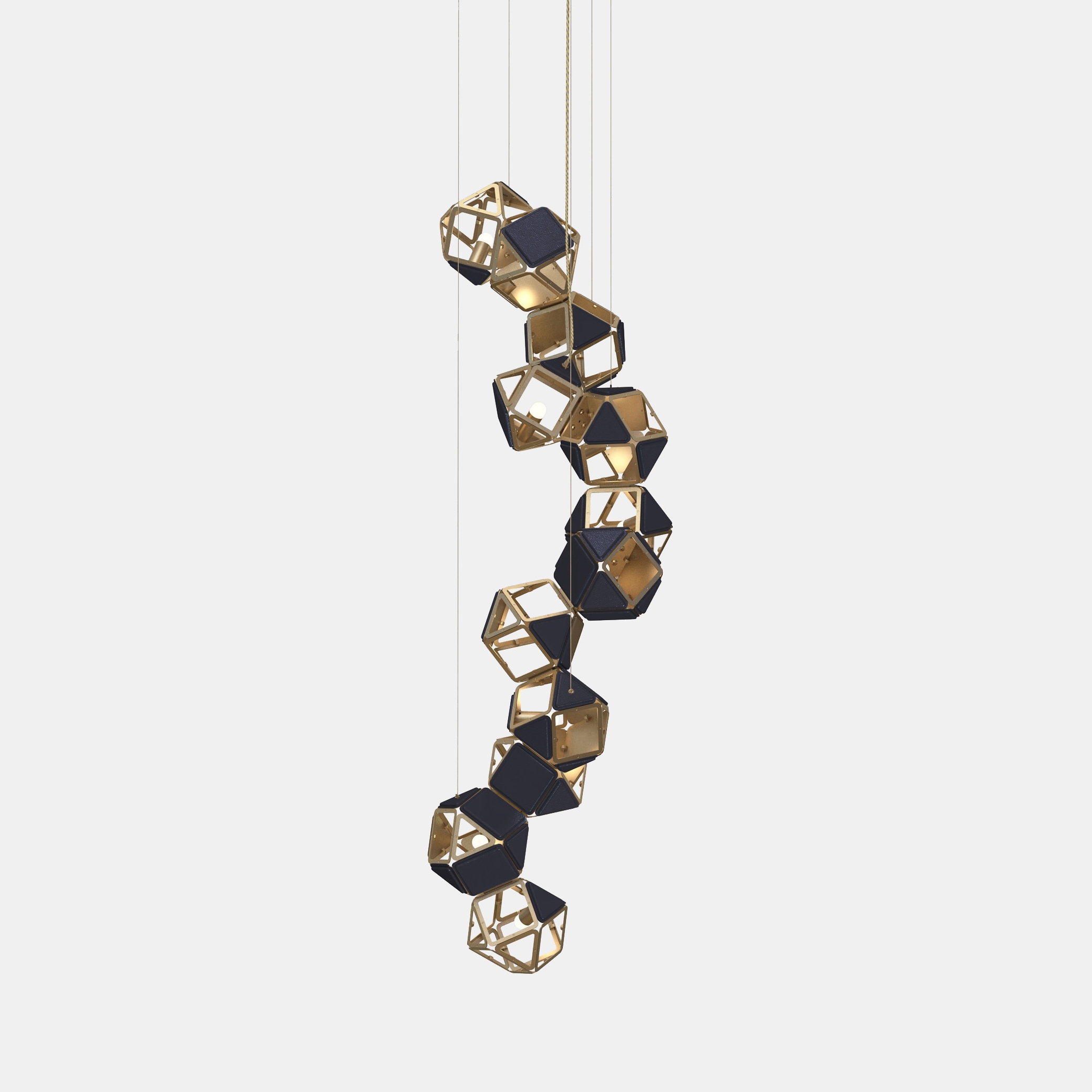 Welles Vertical Chandelier by Sybille de Margerie