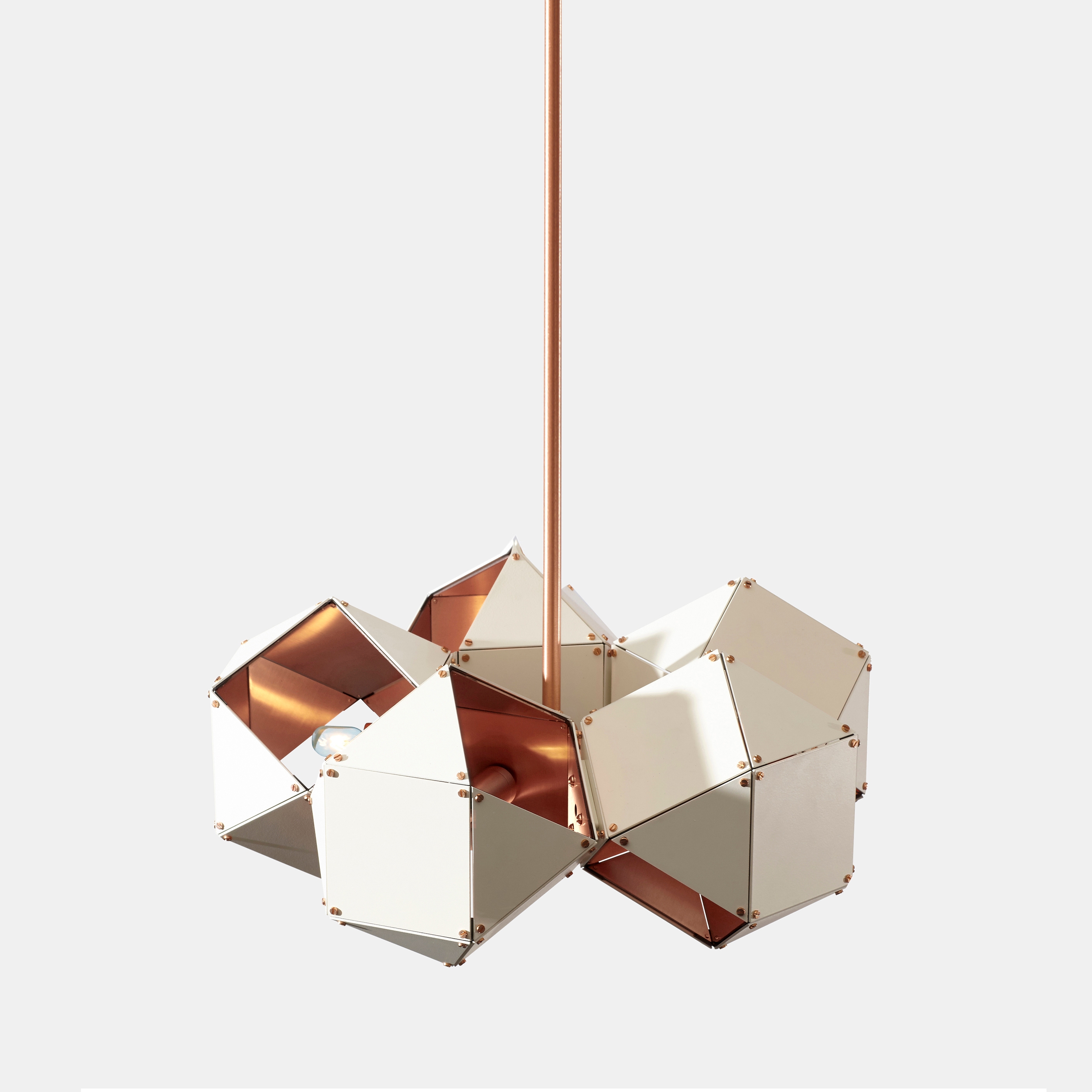 Welles Steel 5-Spoke Pendant