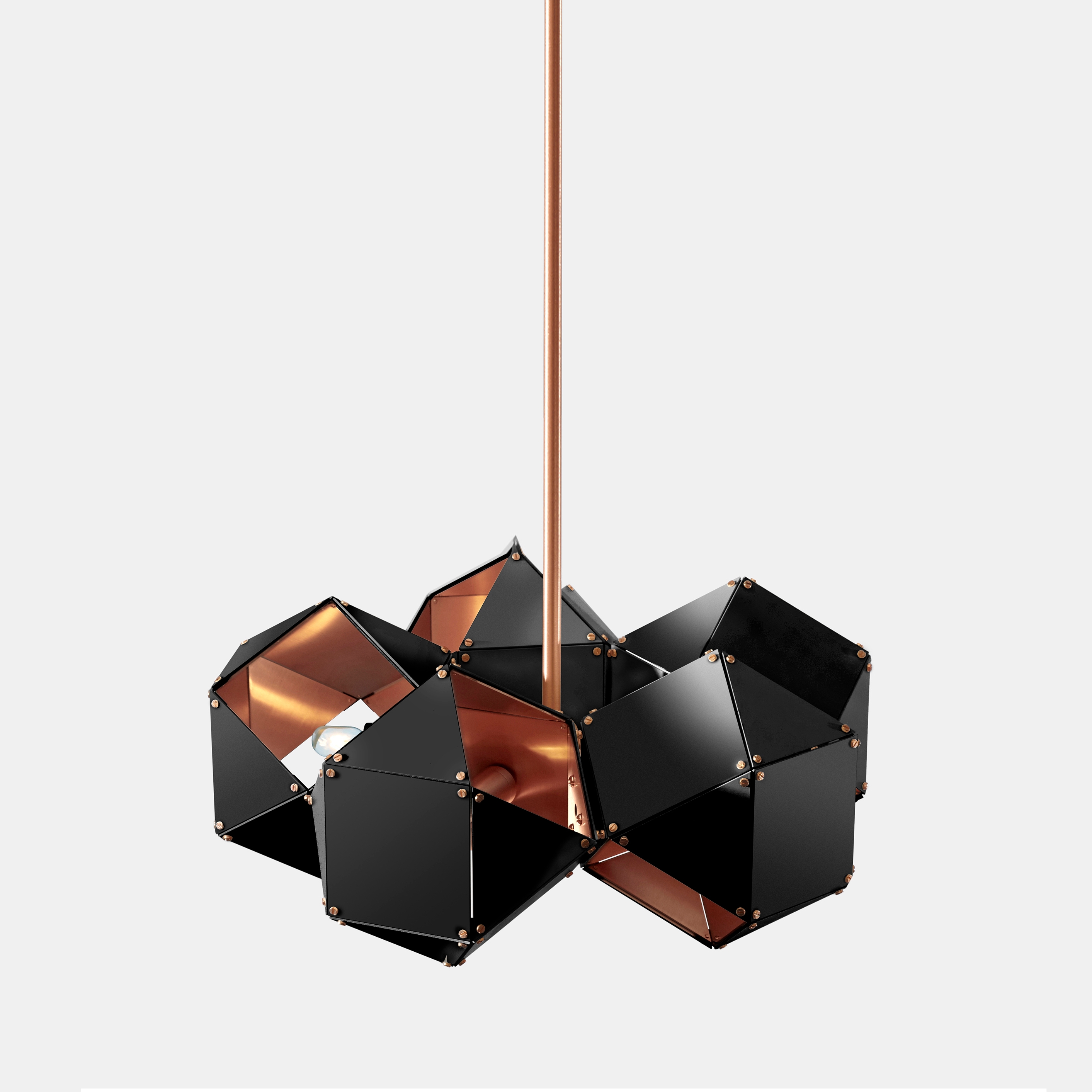 Welles Steel 5-Spoke Pendant