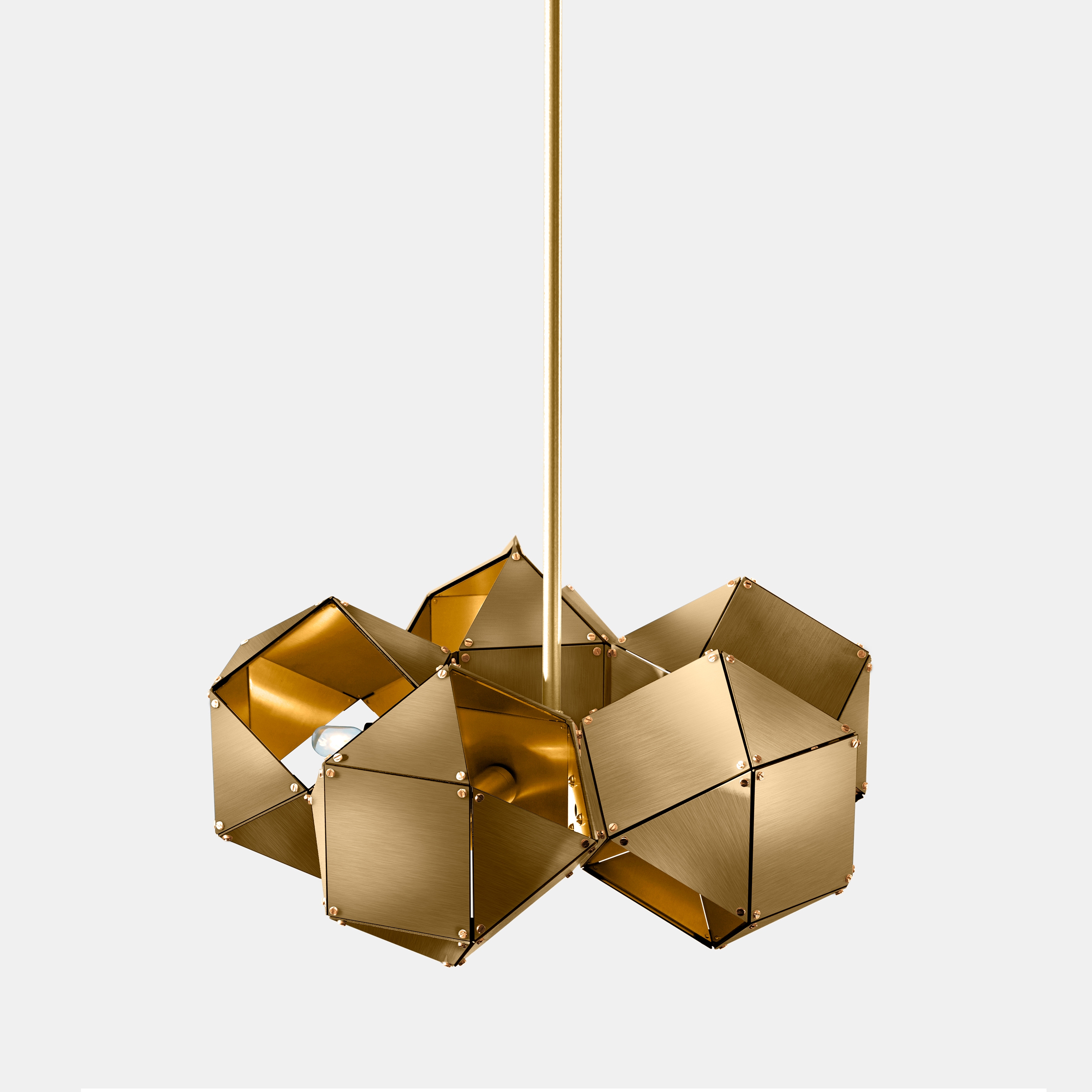 Welles Steel 5-Spoke Pendant