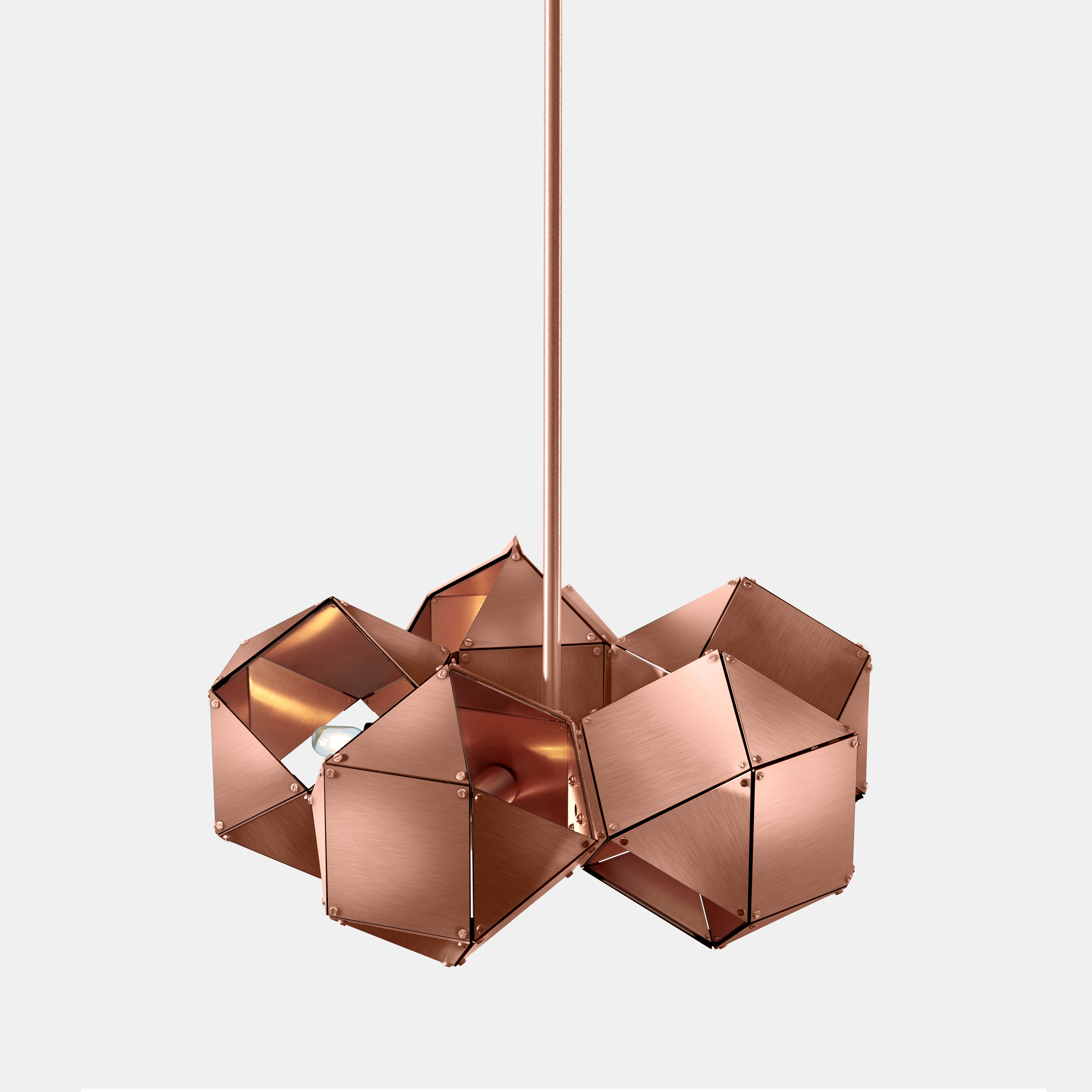 Welles Steel 5-Spoke Pendant