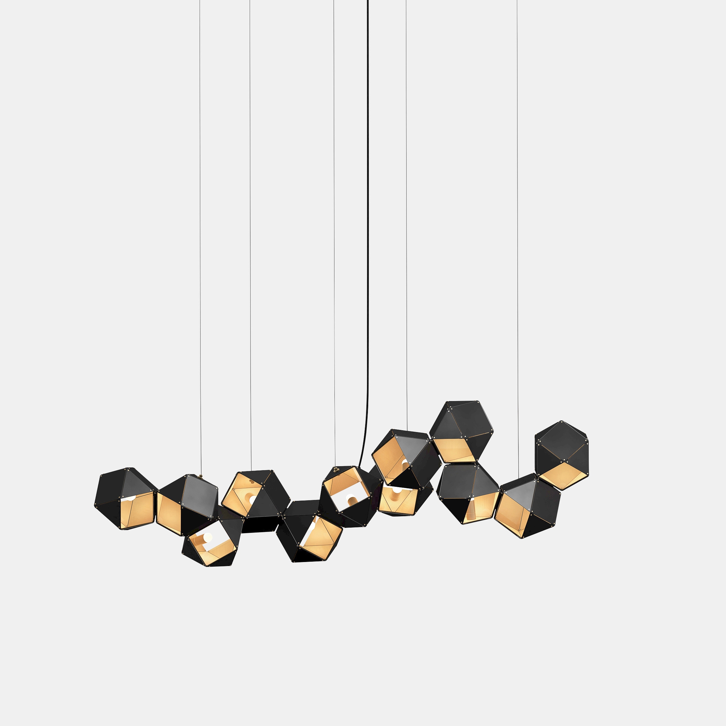 Mostrar el producto Welles Steel Long Chandelier 12 del fabricante Gabriel Scott