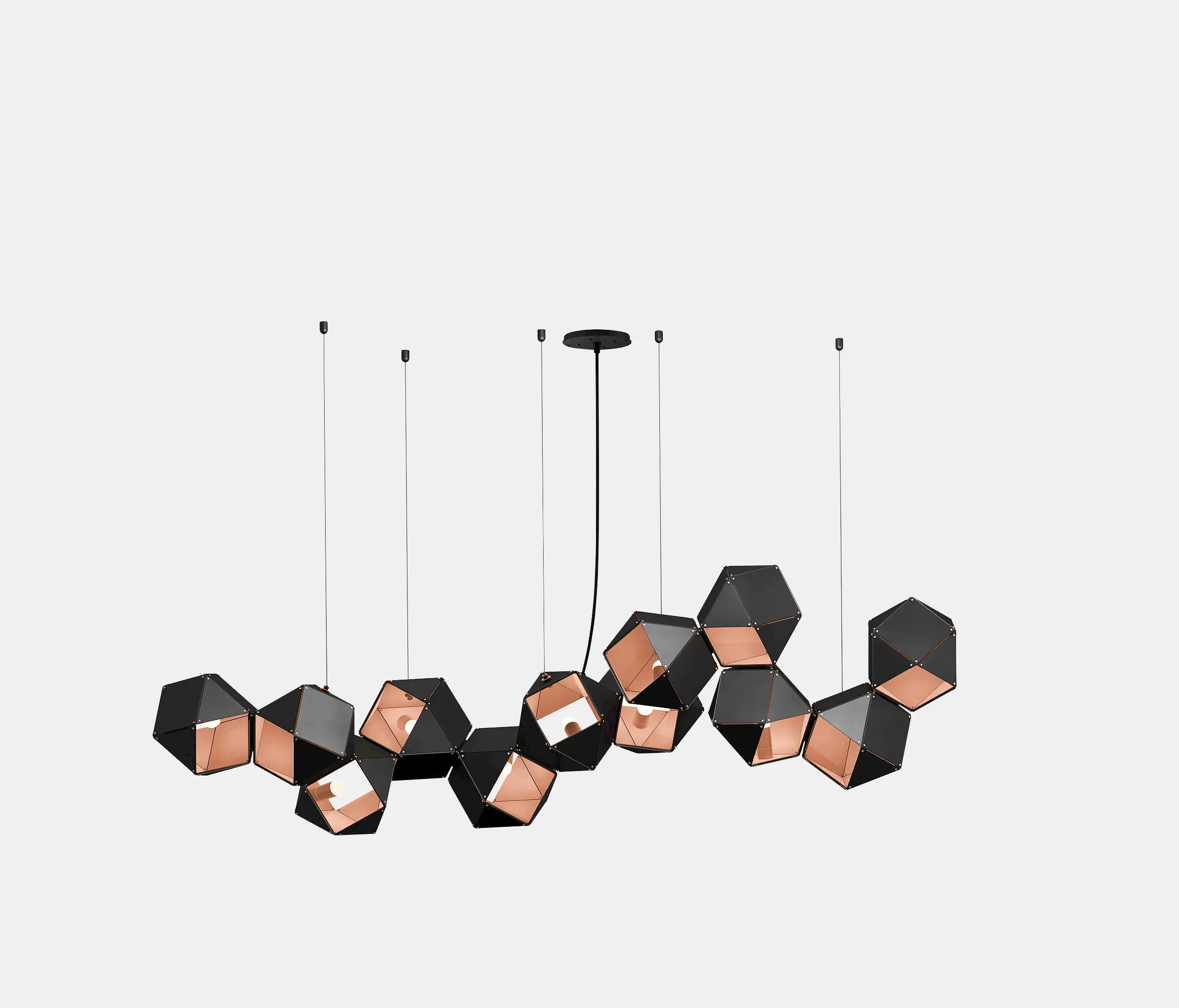 Gabriel Scott - Welles Steel Long Chandelier 12