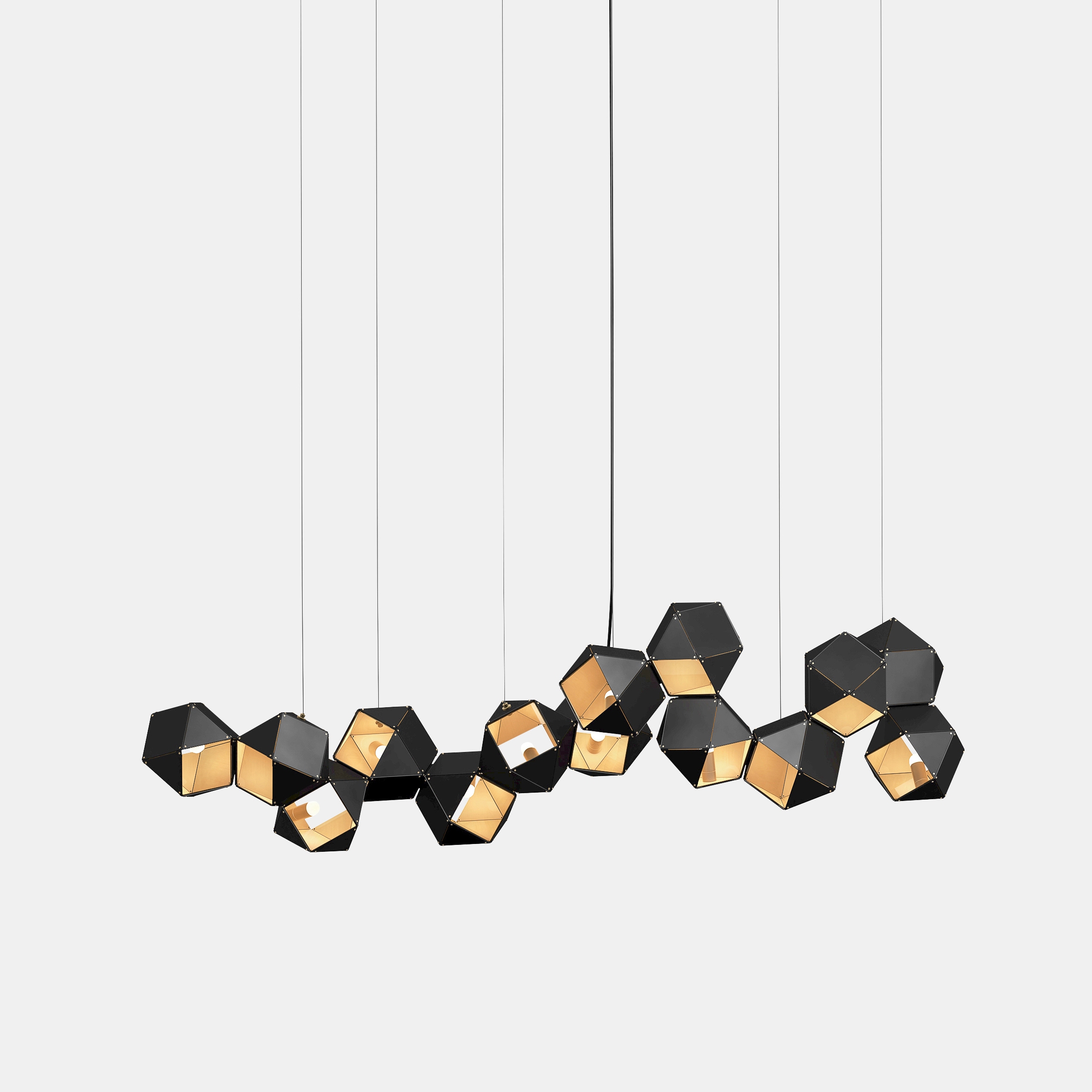 Mostrar el producto Welles Steel Long Chandelier 14 del fabricante Gabriel Scott