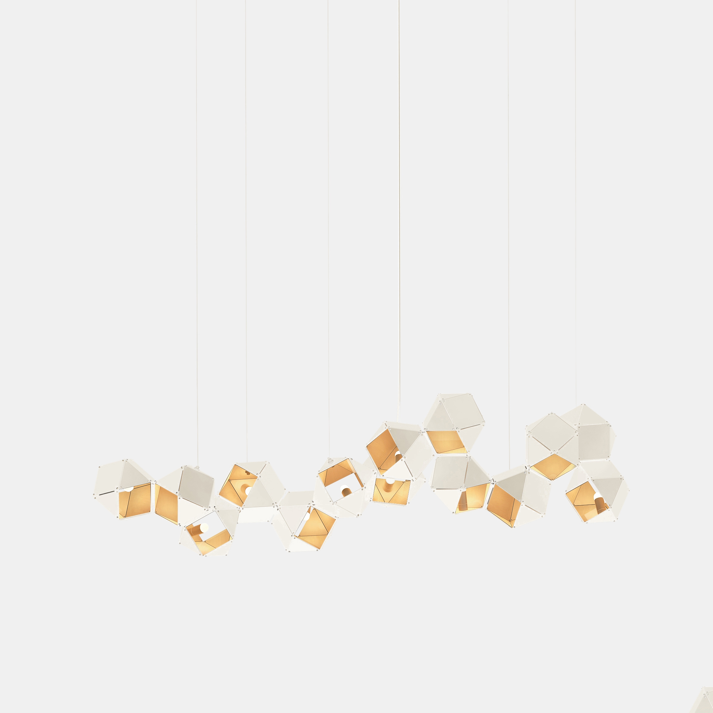Welles Steel Long Chandelier 14