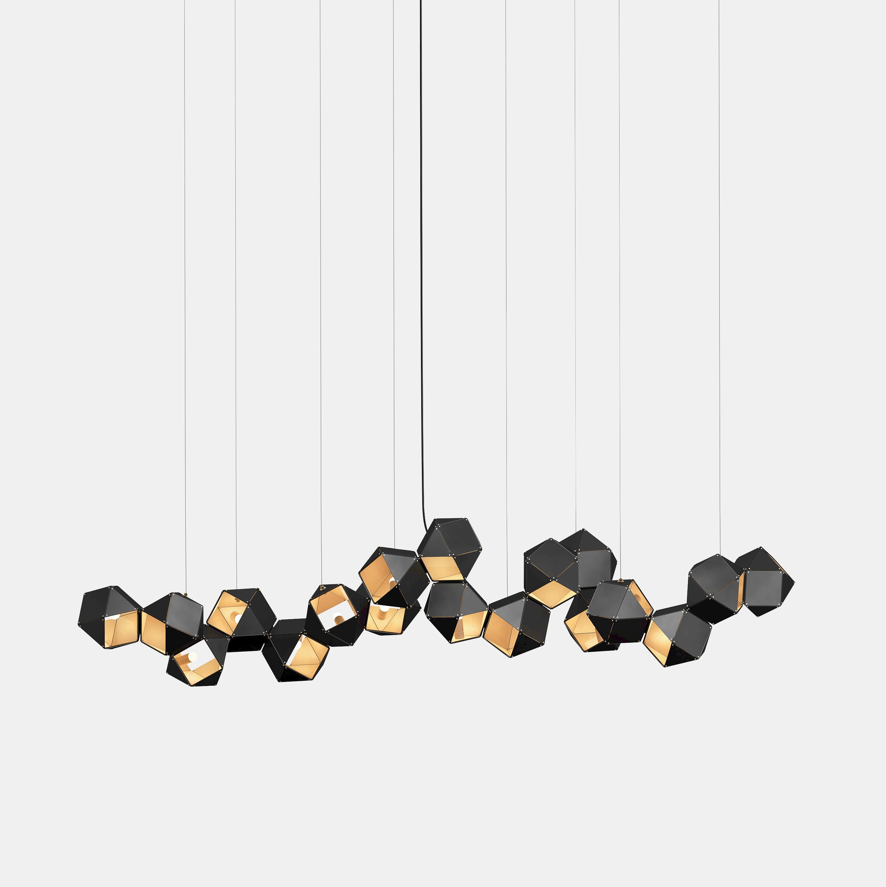 Mostrar el producto Welles Steel Long Chandelier 18 del fabricante Gabriel Scott