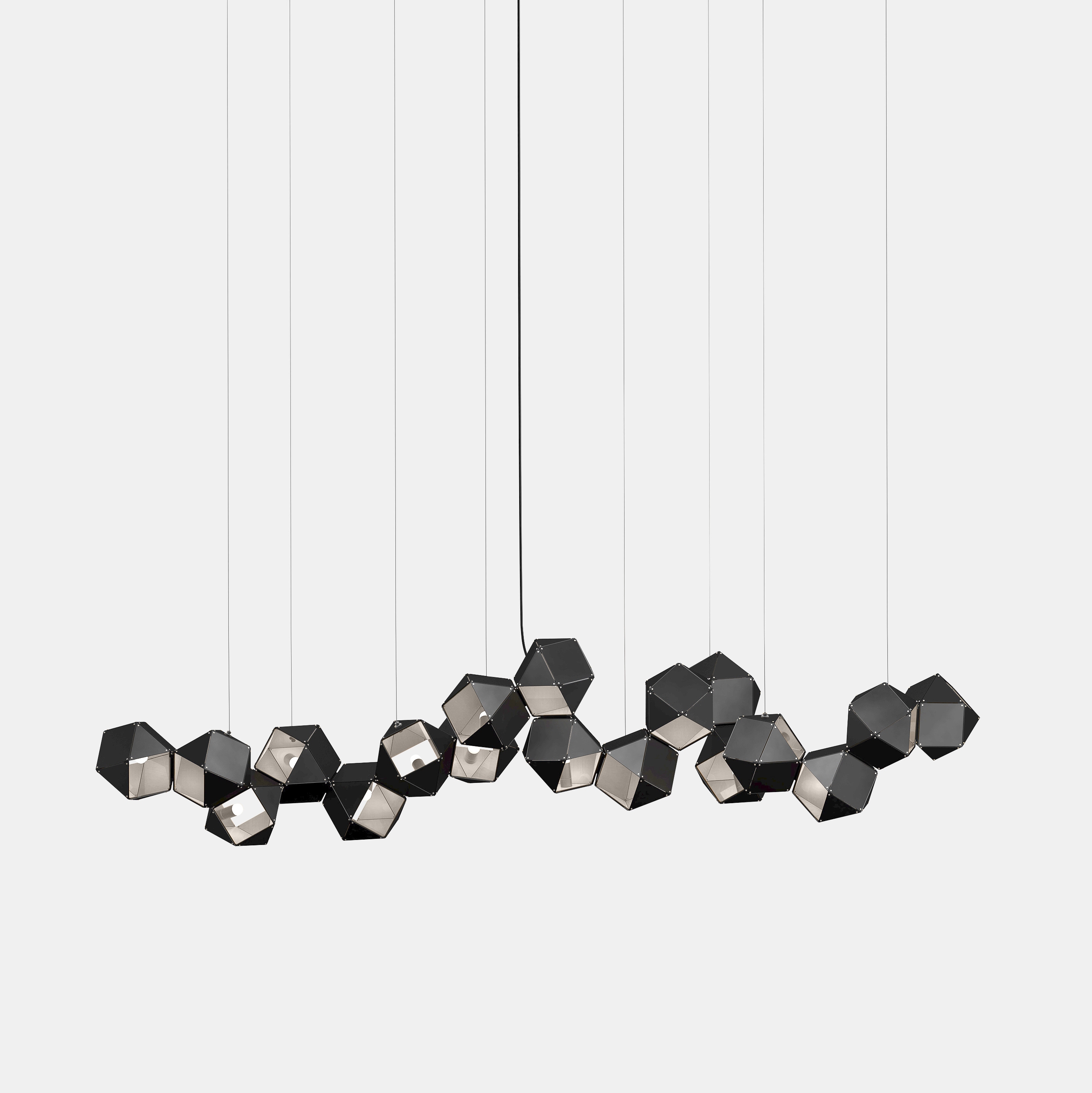 Welles Steel Long Chandelier 18