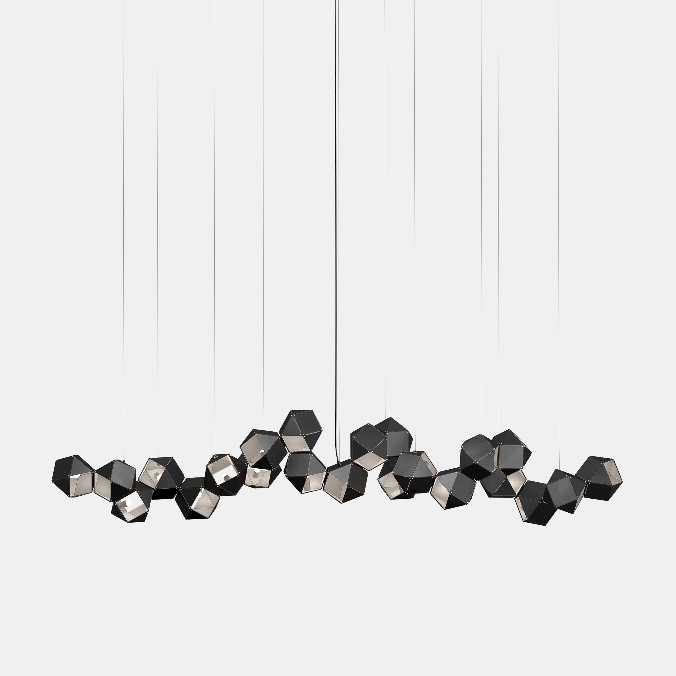 Welles Steel Long Chandelier 22