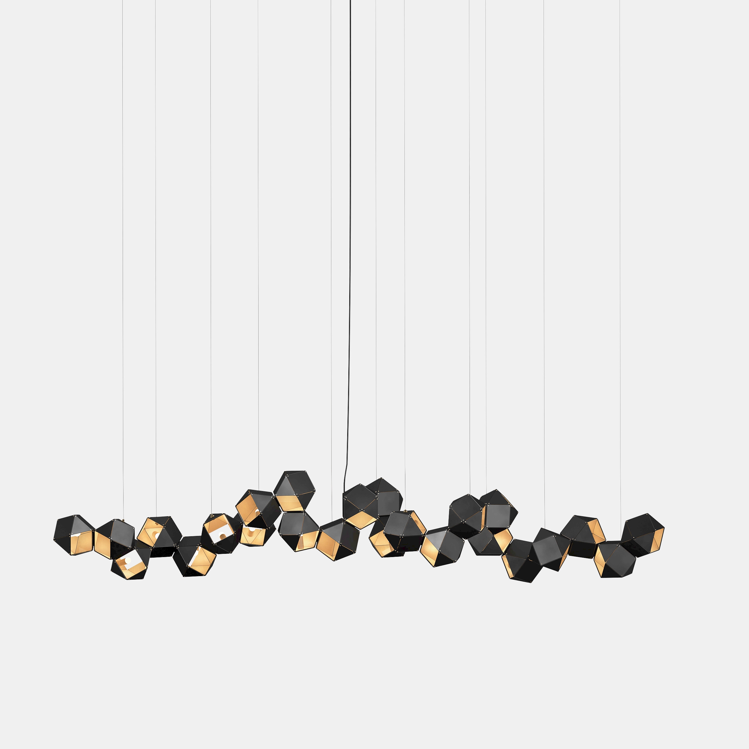 Welles Steel Long Chandelier 24