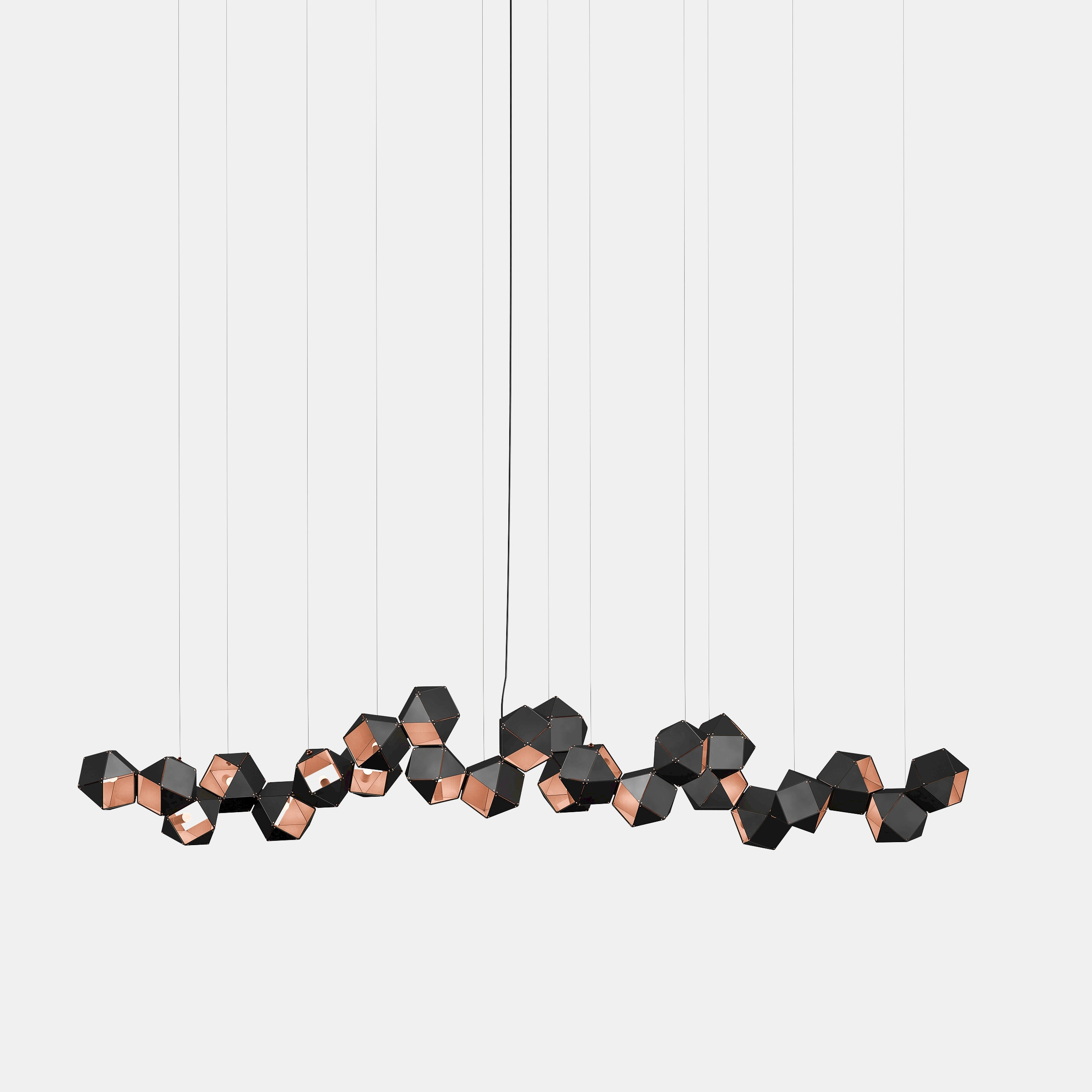 Welles Steel Long Chandelier 24