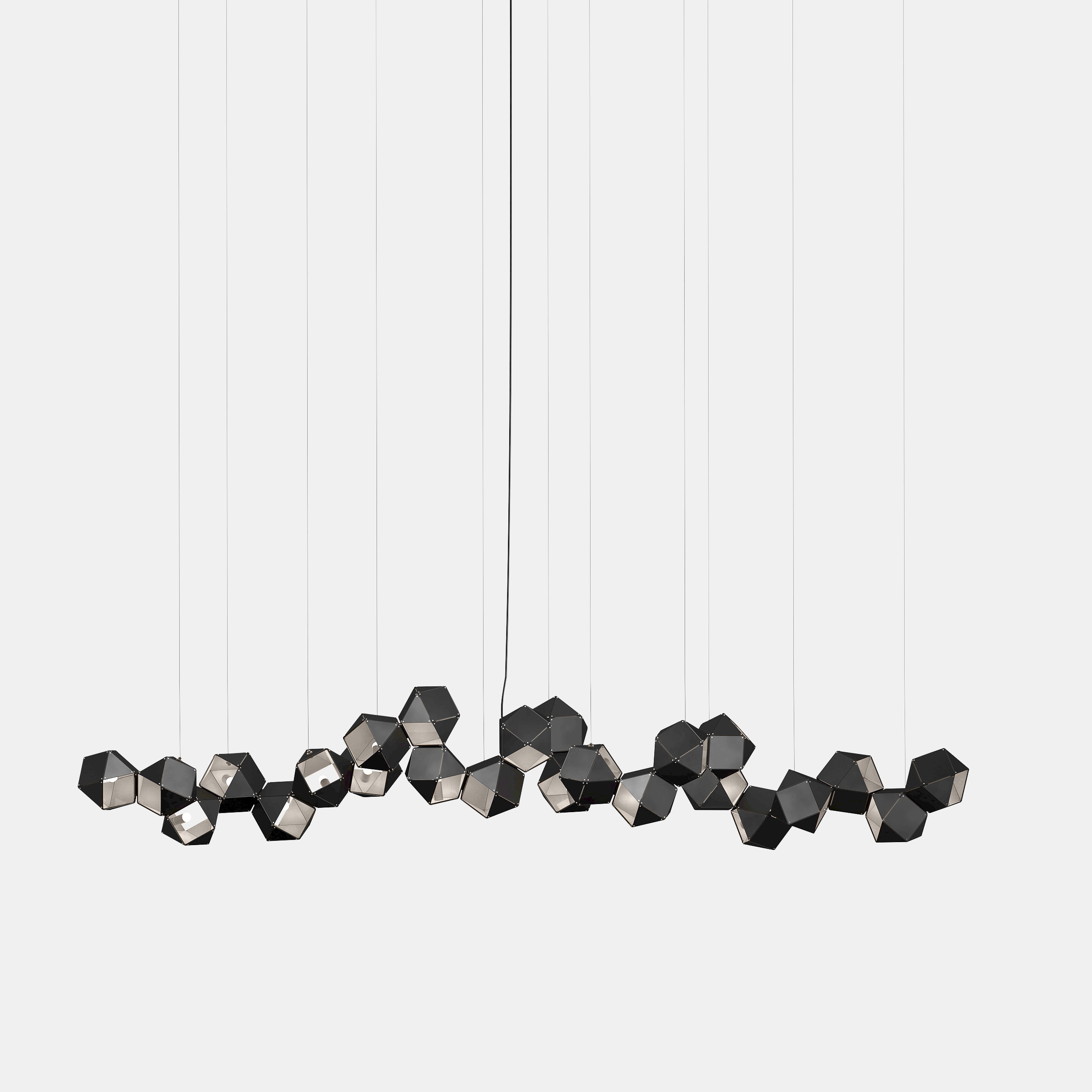 Welles Steel Long Chandelier 24