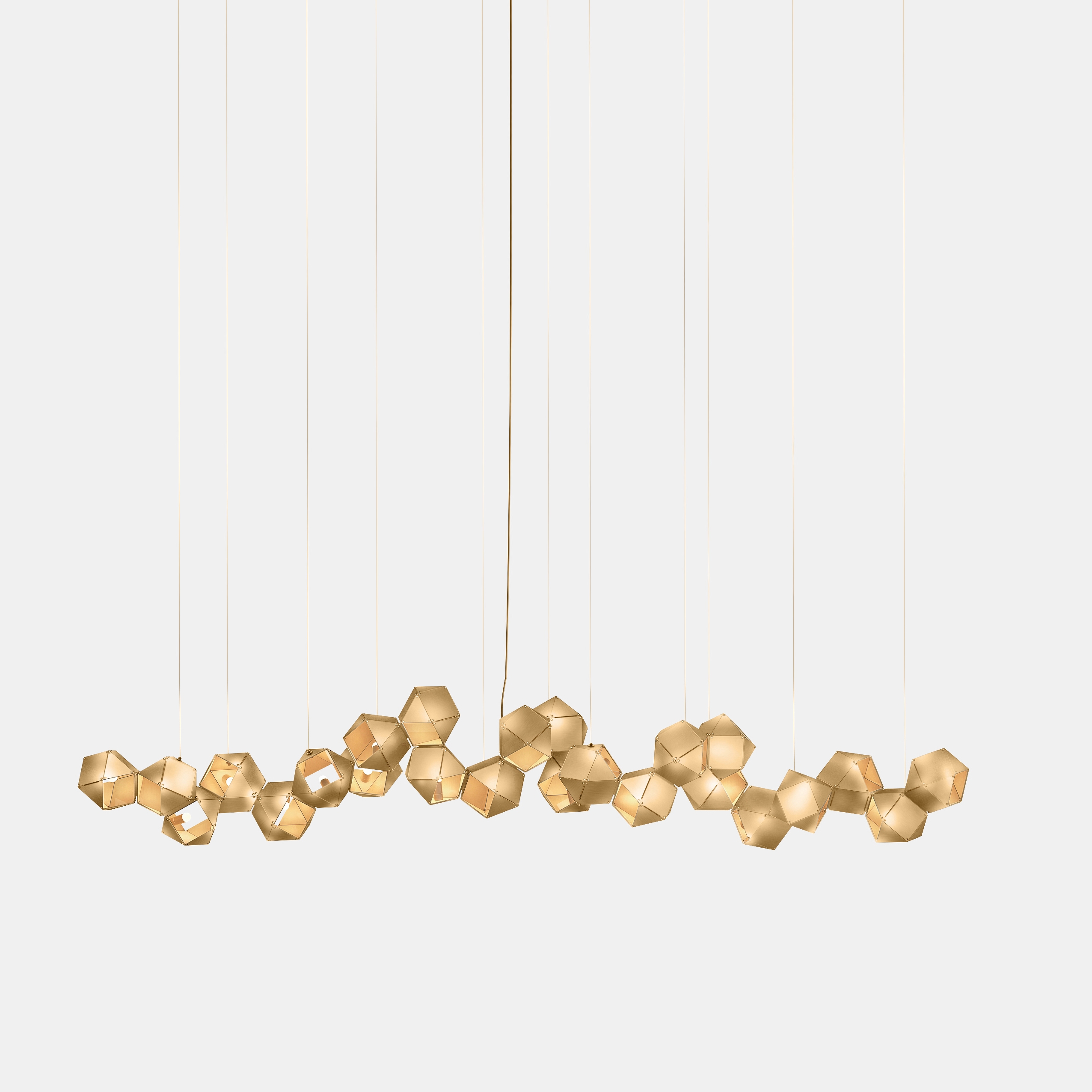 Welles Steel Long Chandelier 24