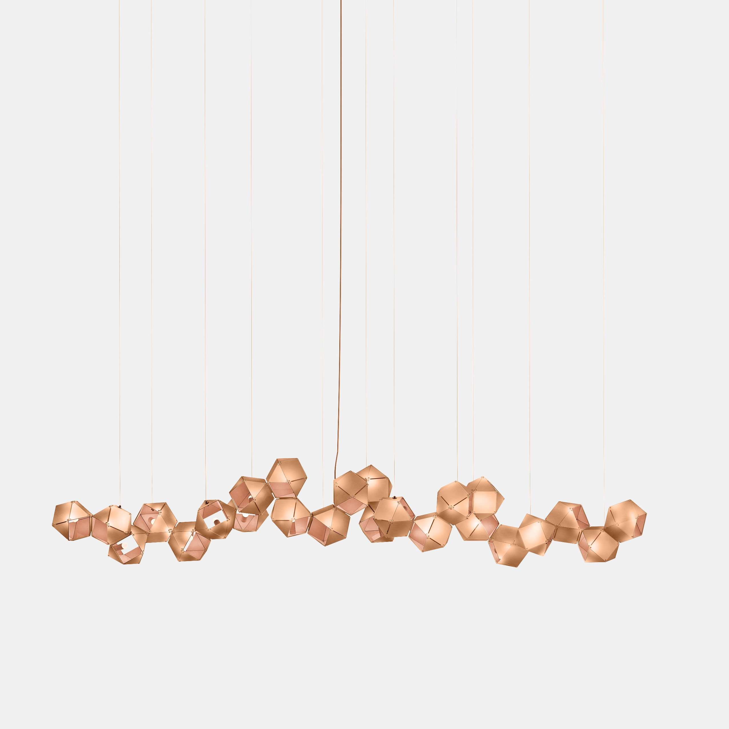 Welles Steel Long Chandelier 24