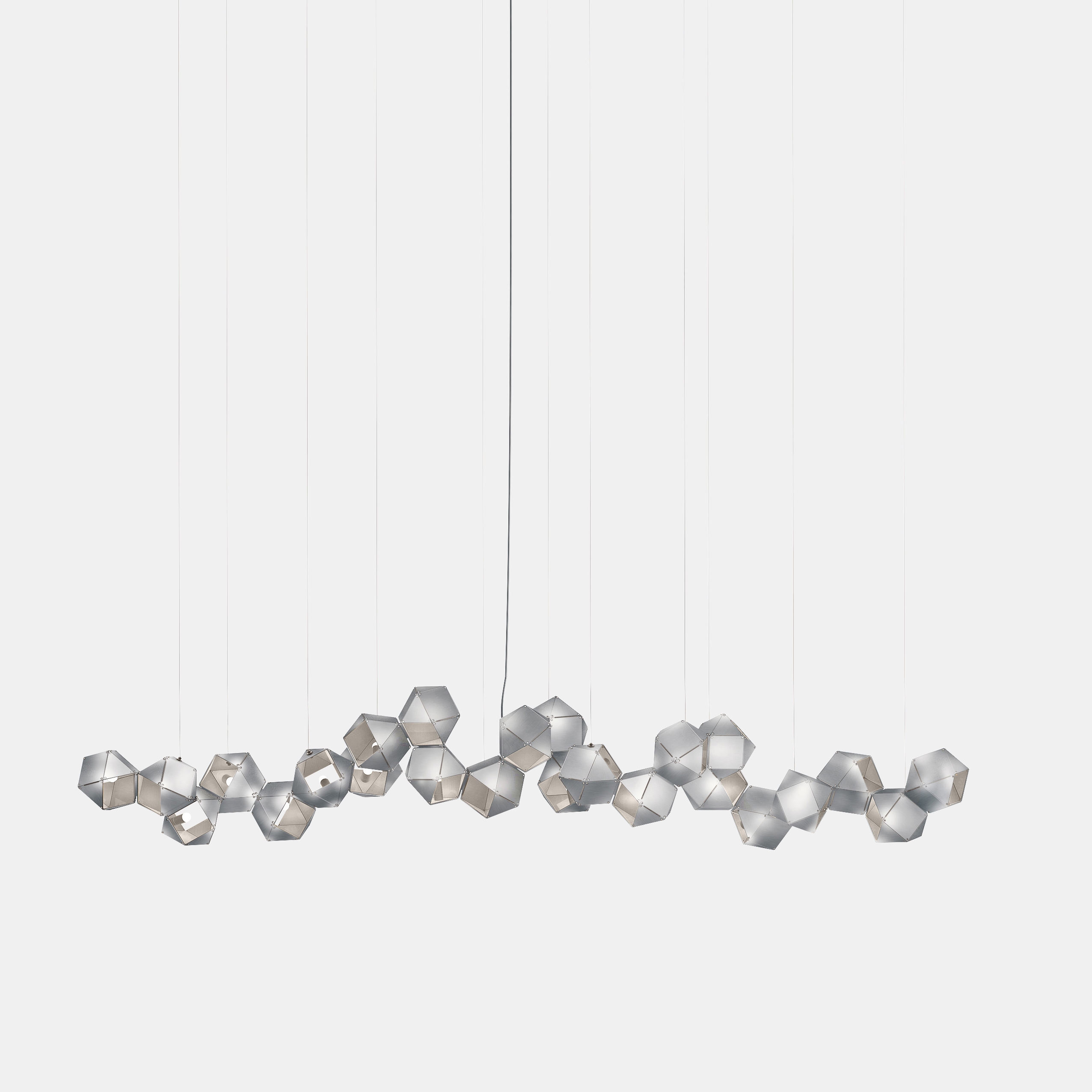 Welles Steel Long Chandelier 24