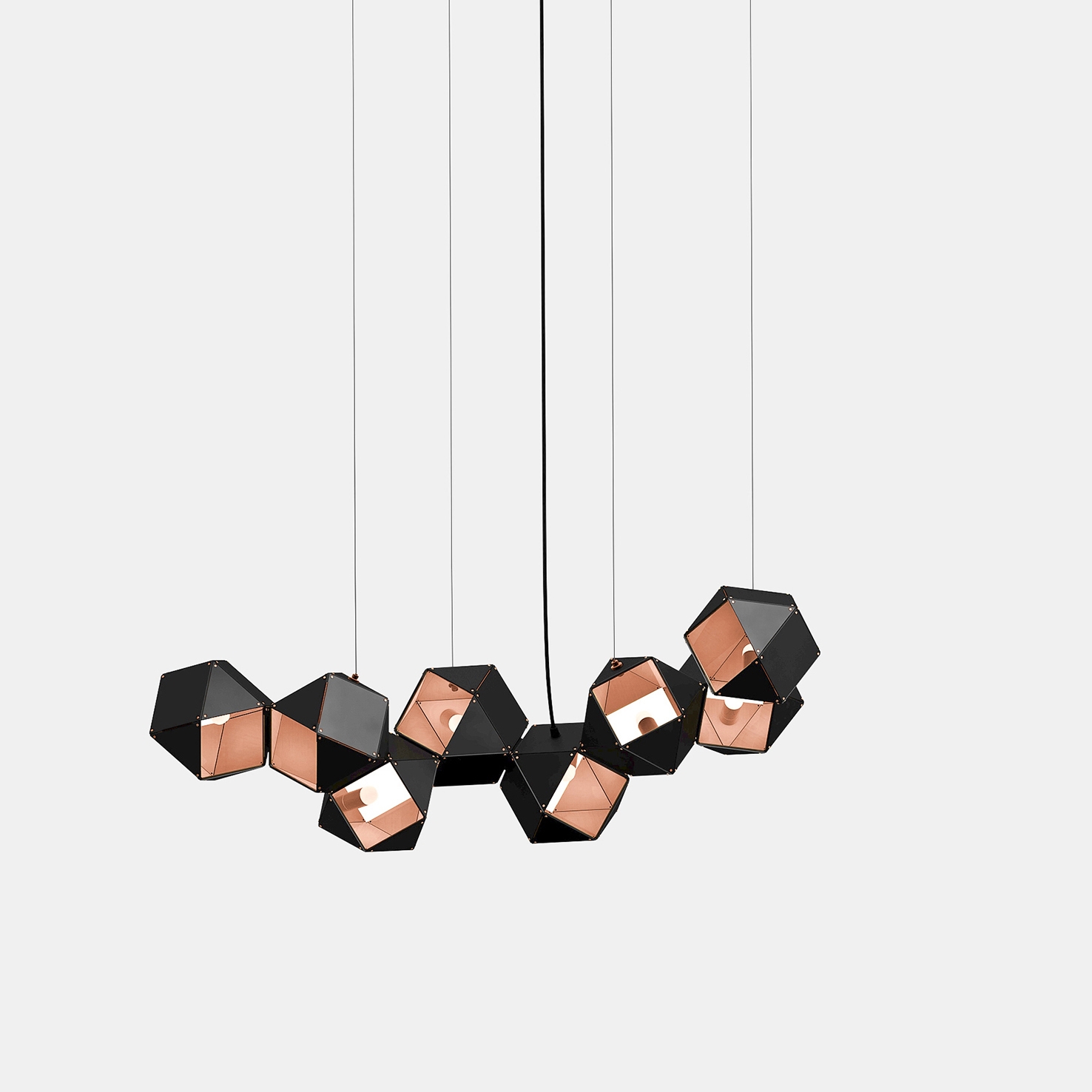 Welles Steel Long Chandelier 8