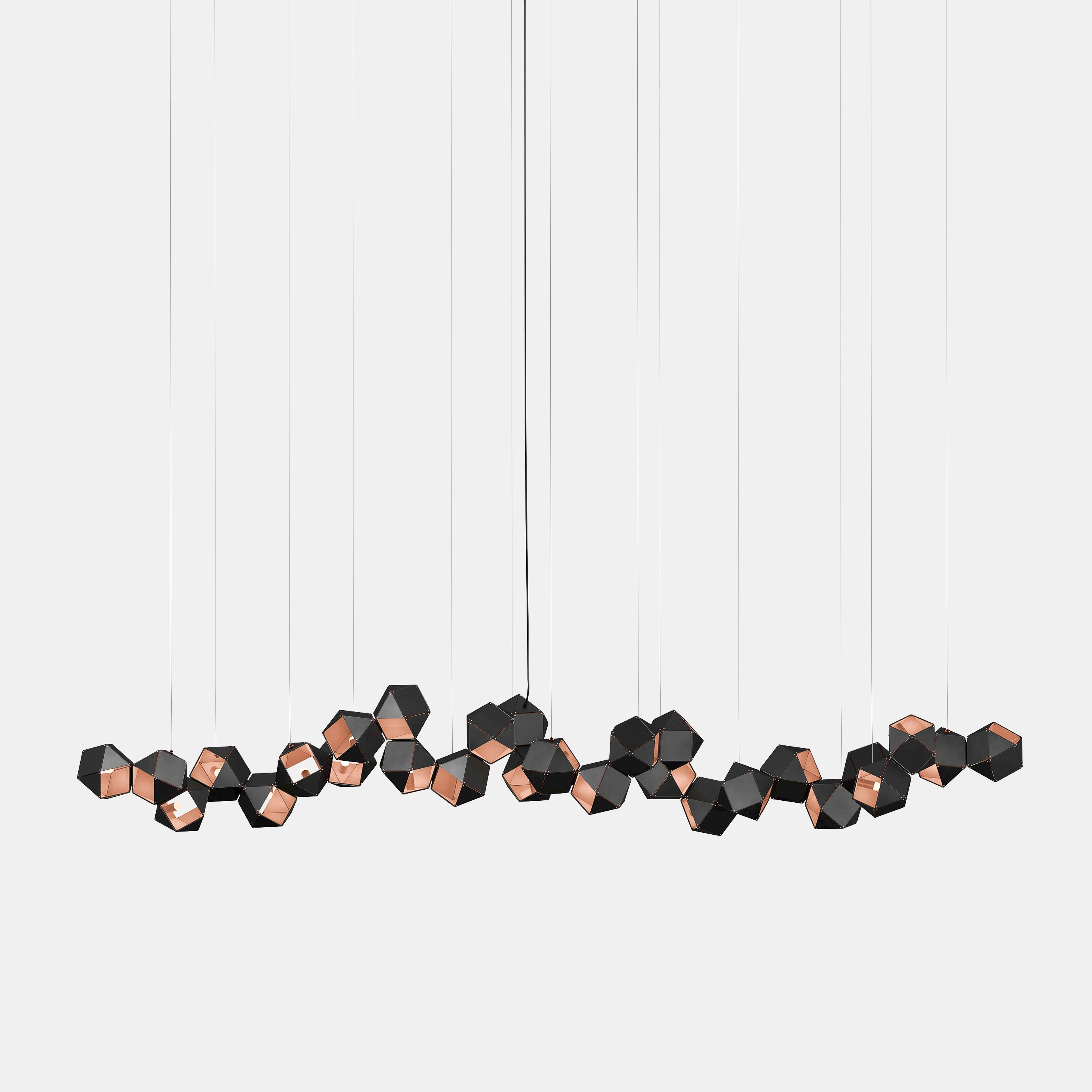 Welles Steel Long Chandelier 28