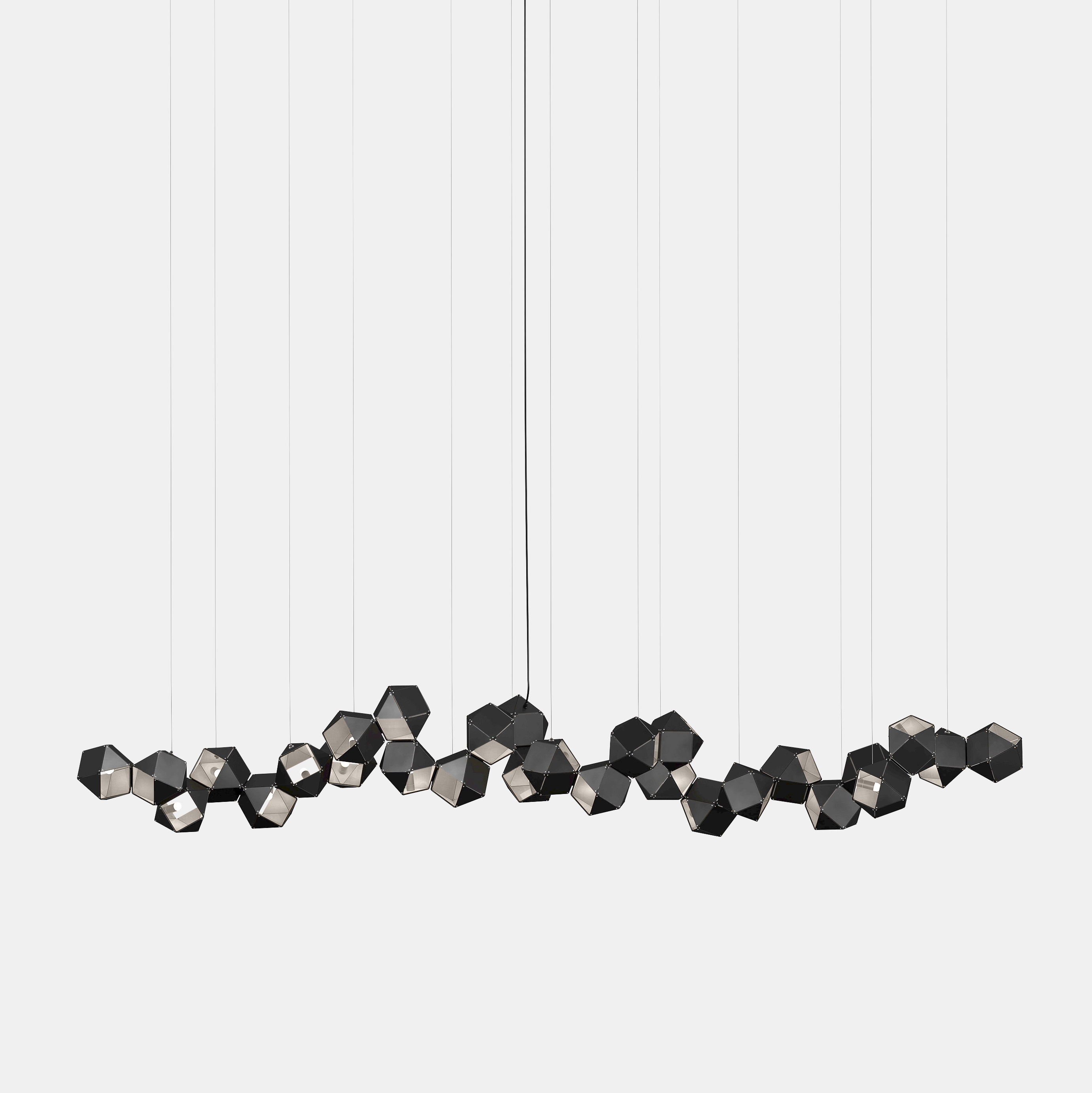Welles Steel Long Chandelier 28