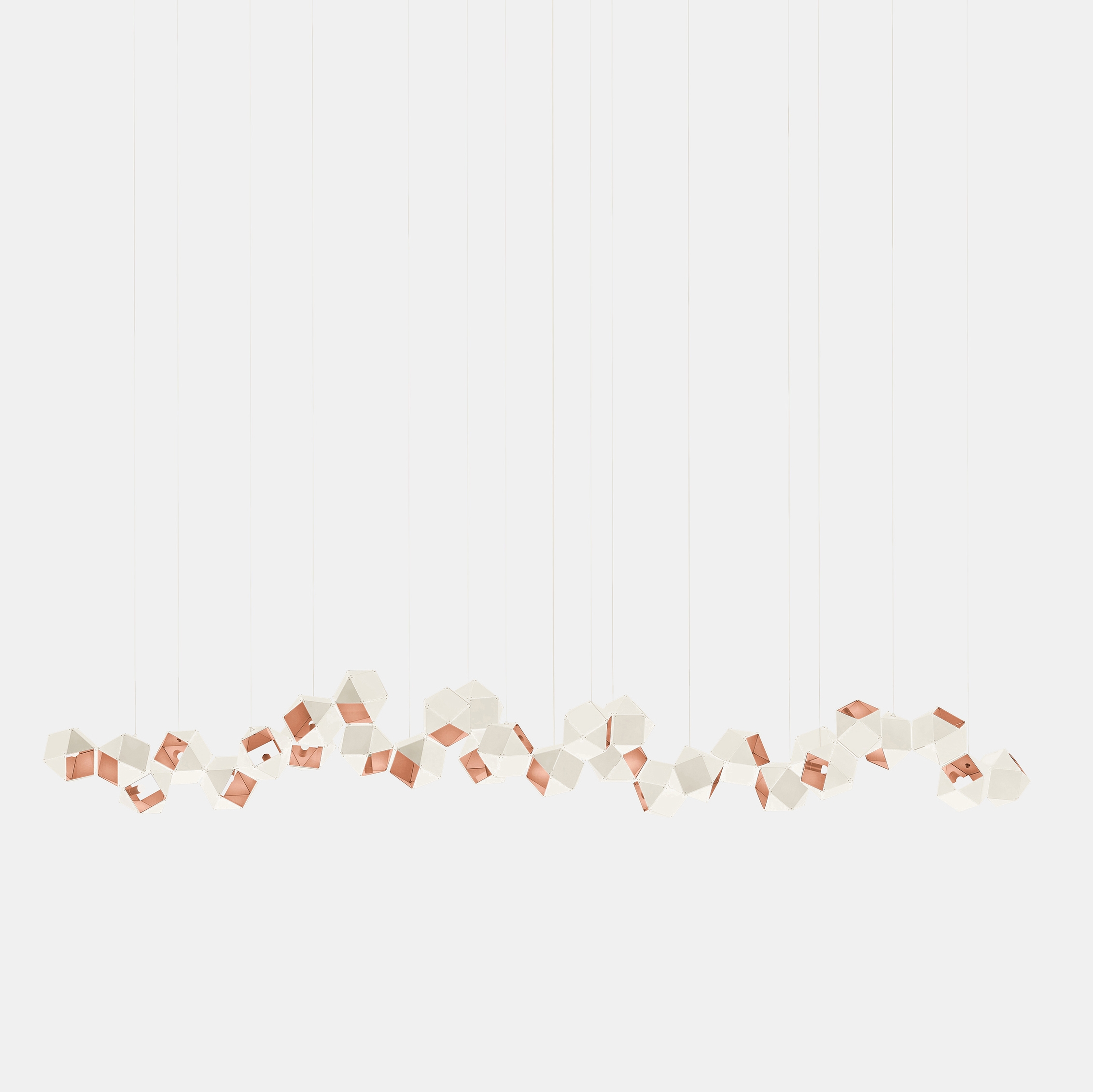 Display product Welles Glass Long Chandelier 30 from manufacturer Gabriel Scott
