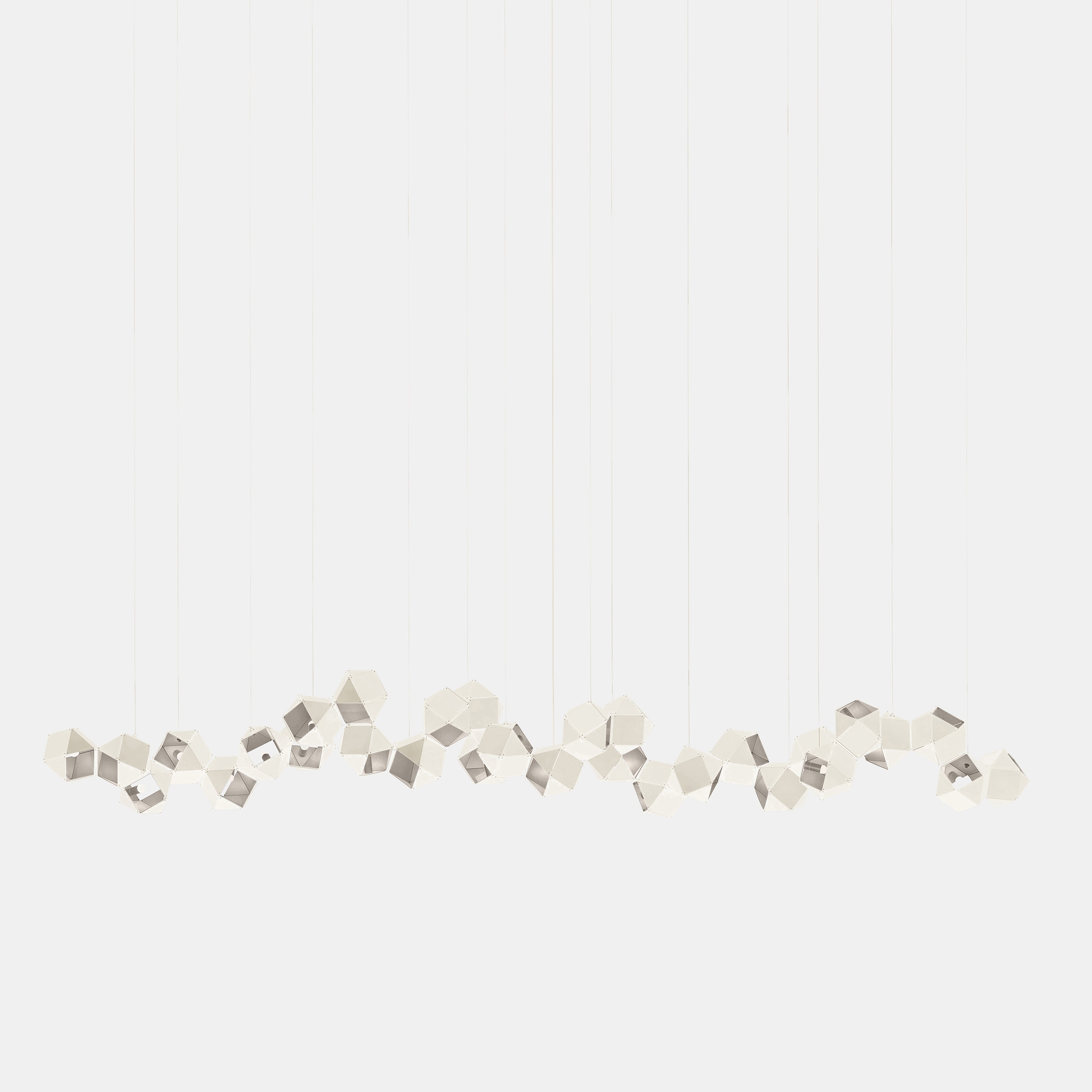 Display product Welles Glass Long Chandelier 30 from manufacturer Gabriel Scott